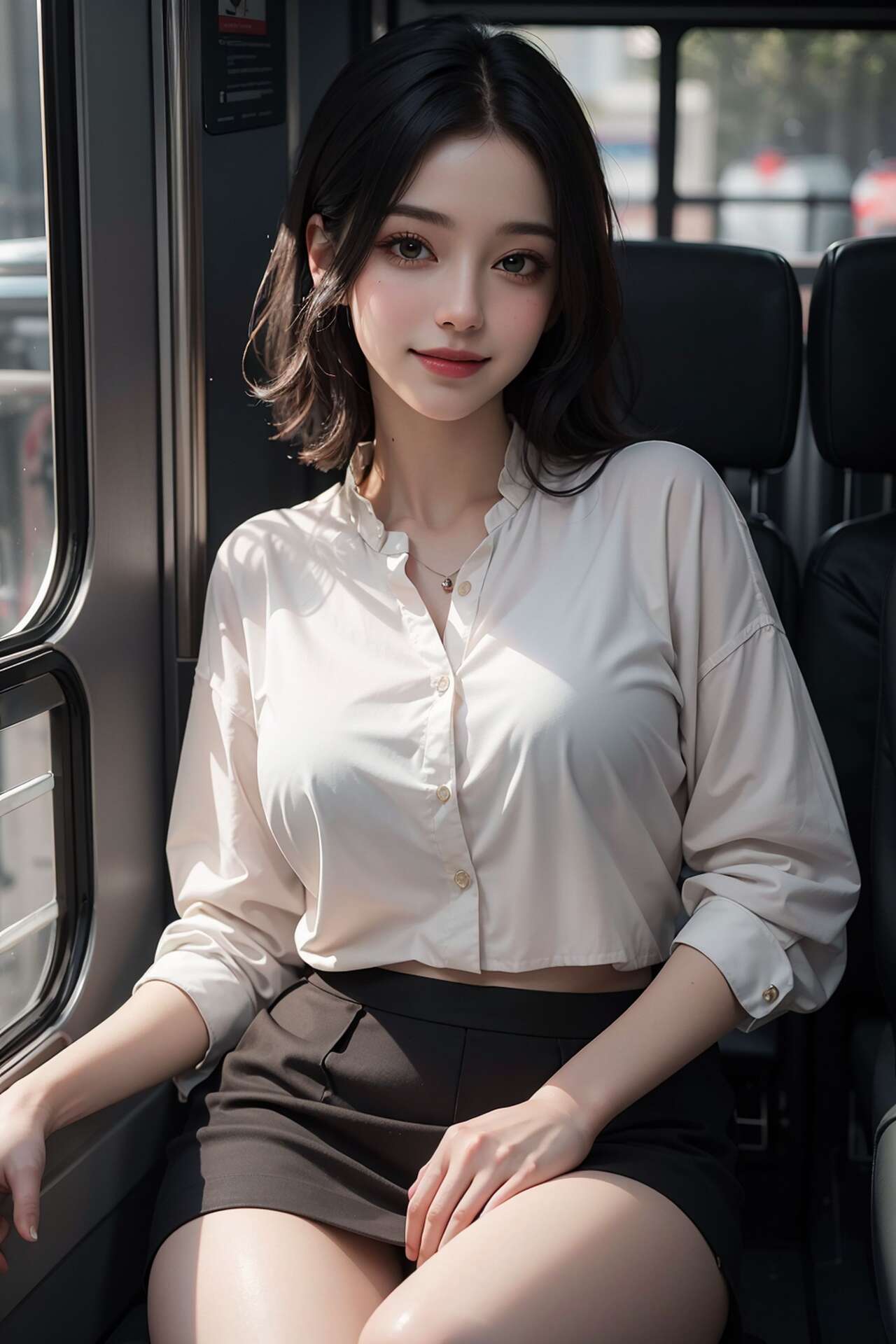 [AI beauty] uncensored  Public Transportation-第1章-图片36