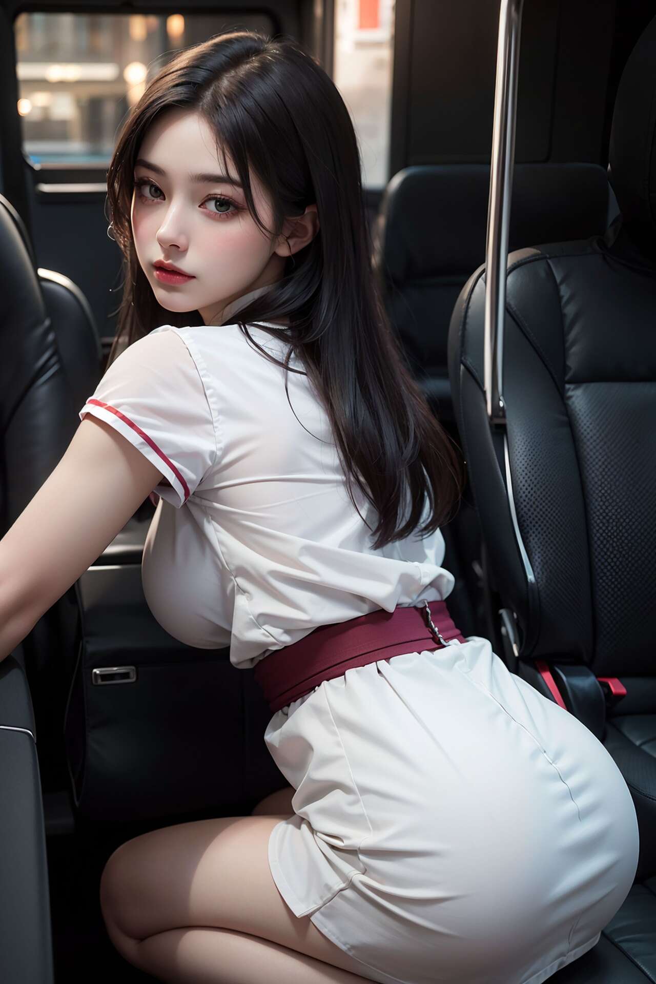 [AI beauty] uncensored  Public Transportation-第1章-图片45