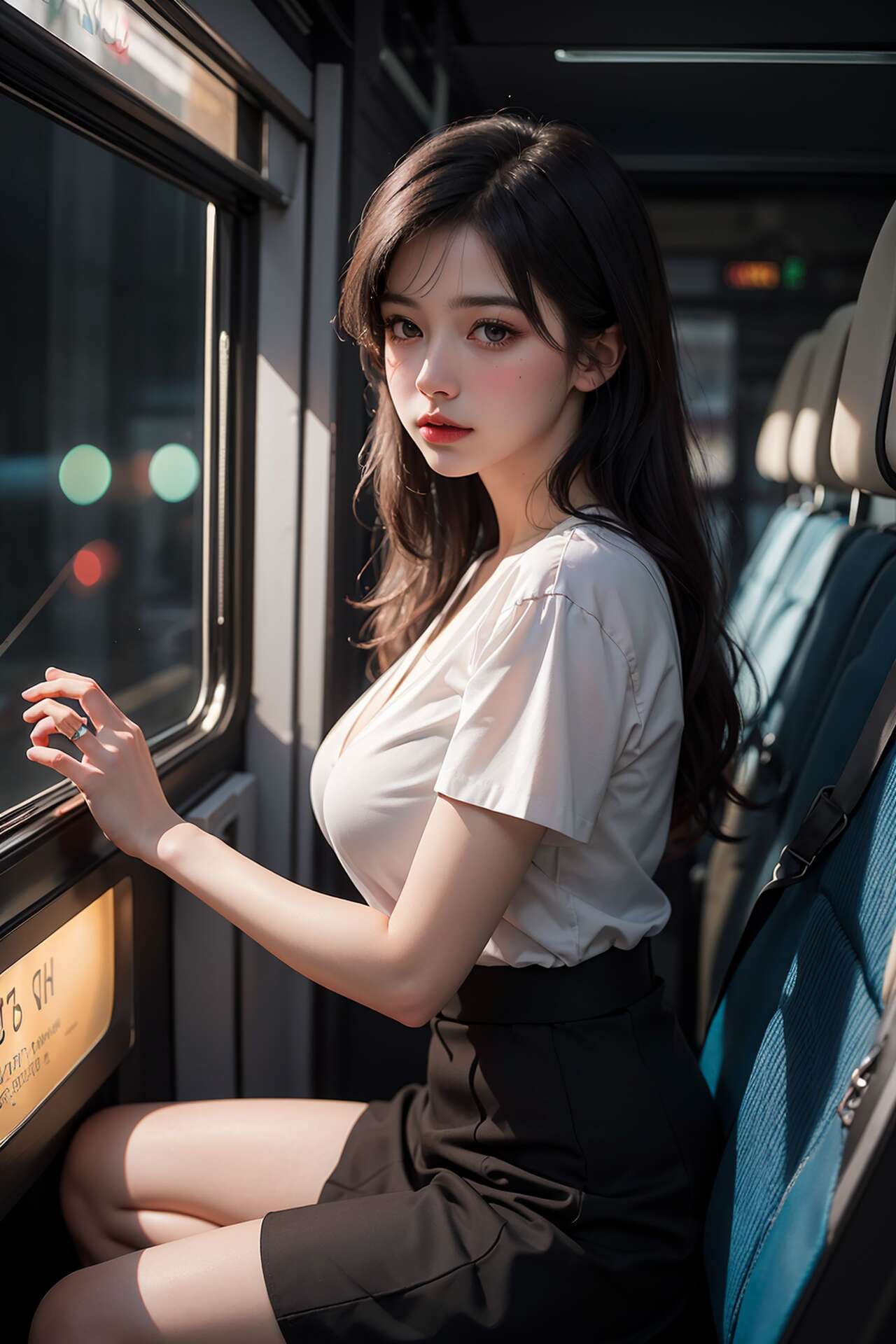 [AI beauty] uncensored  Public Transportation-第1章-图片47