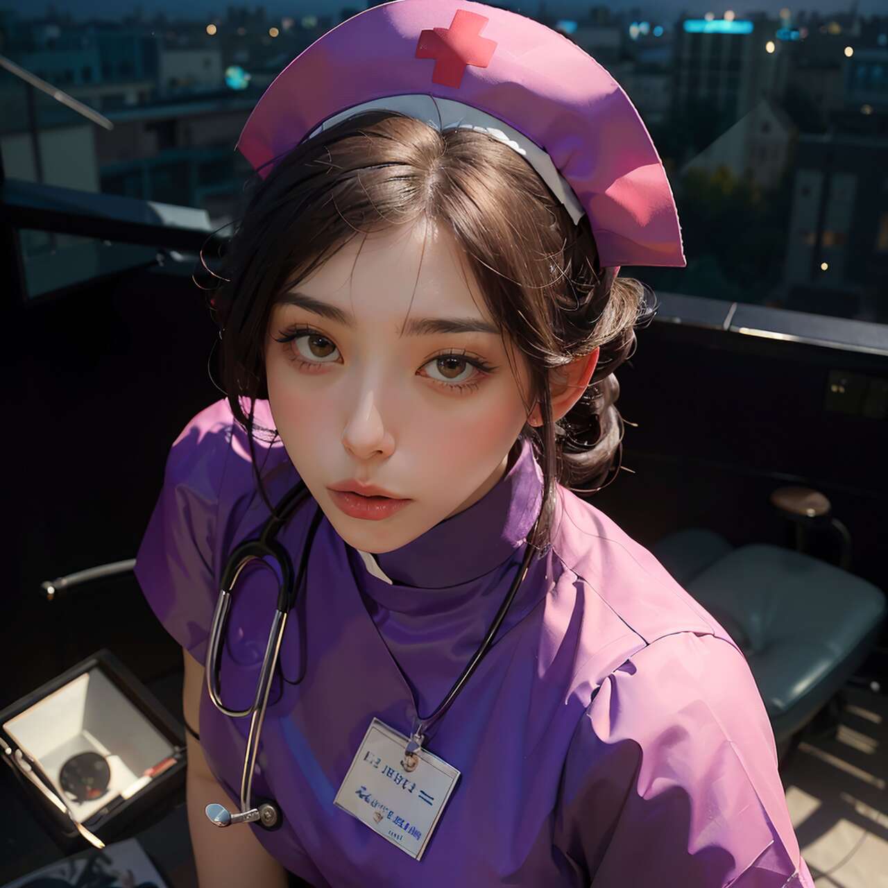[AI beauty] uncensored  Sexy Nurse-第1章-图片17