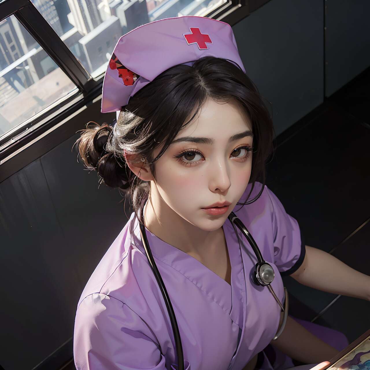 [AI beauty] uncensored  Sexy Nurse-第1章-图片28