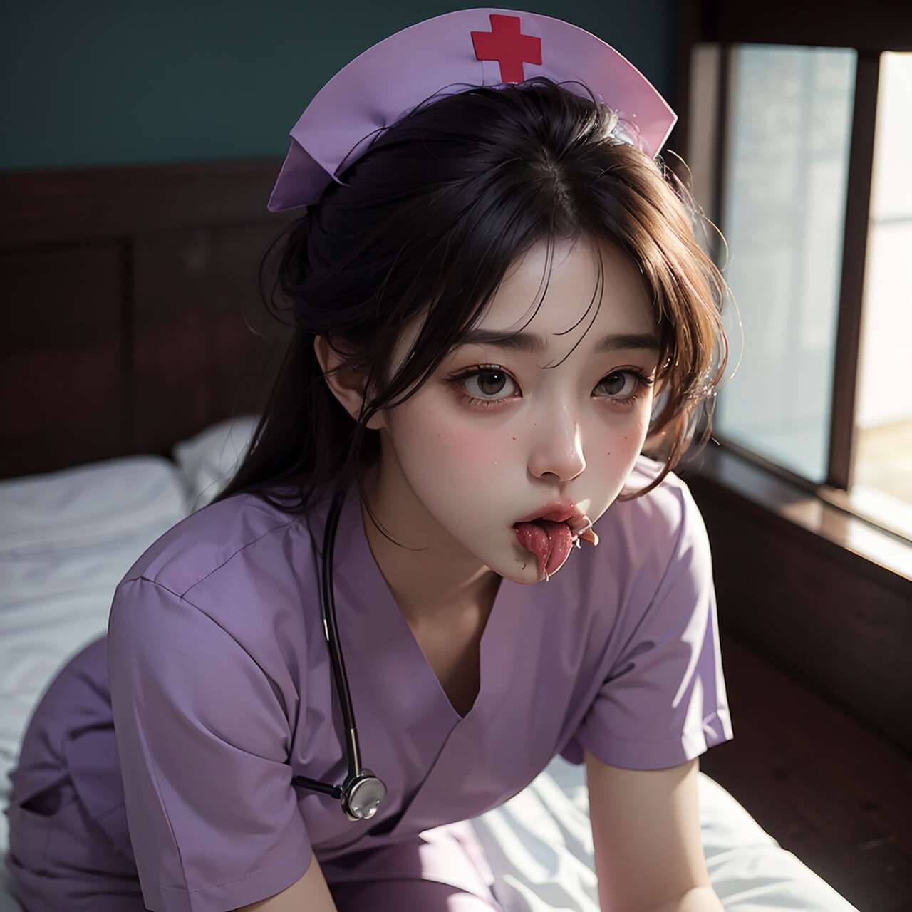 [AI beauty] uncensored  Sexy Nurse-第1章-图片34