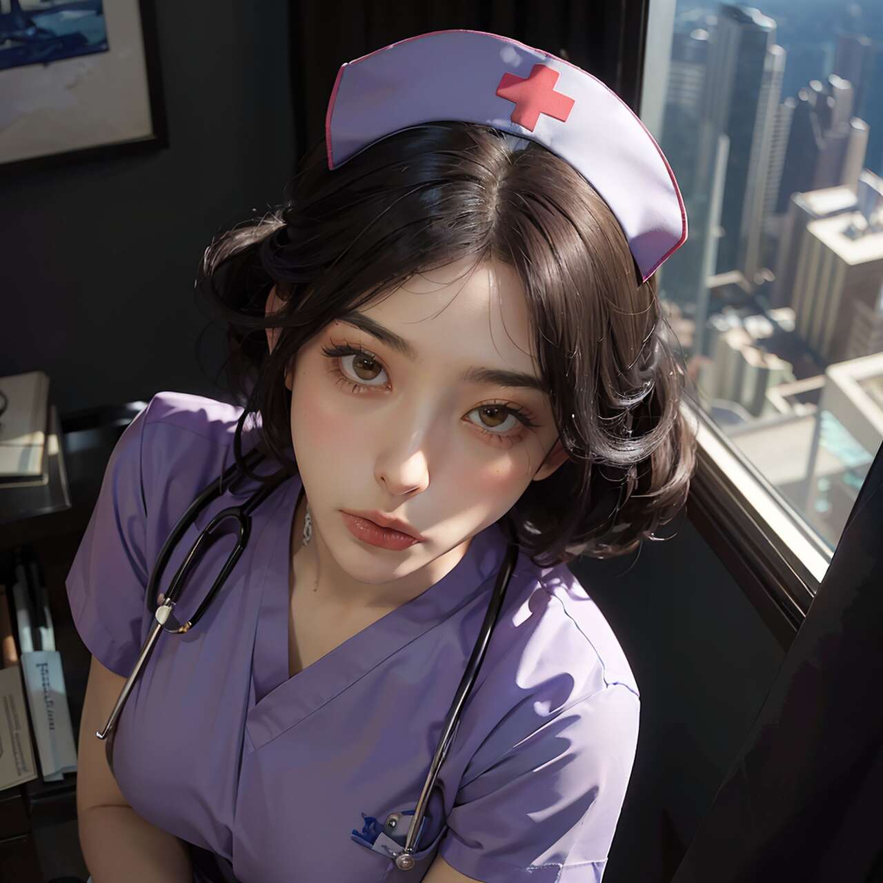 [AI beauty] uncensored  Sexy Nurse-第1章-图片37
