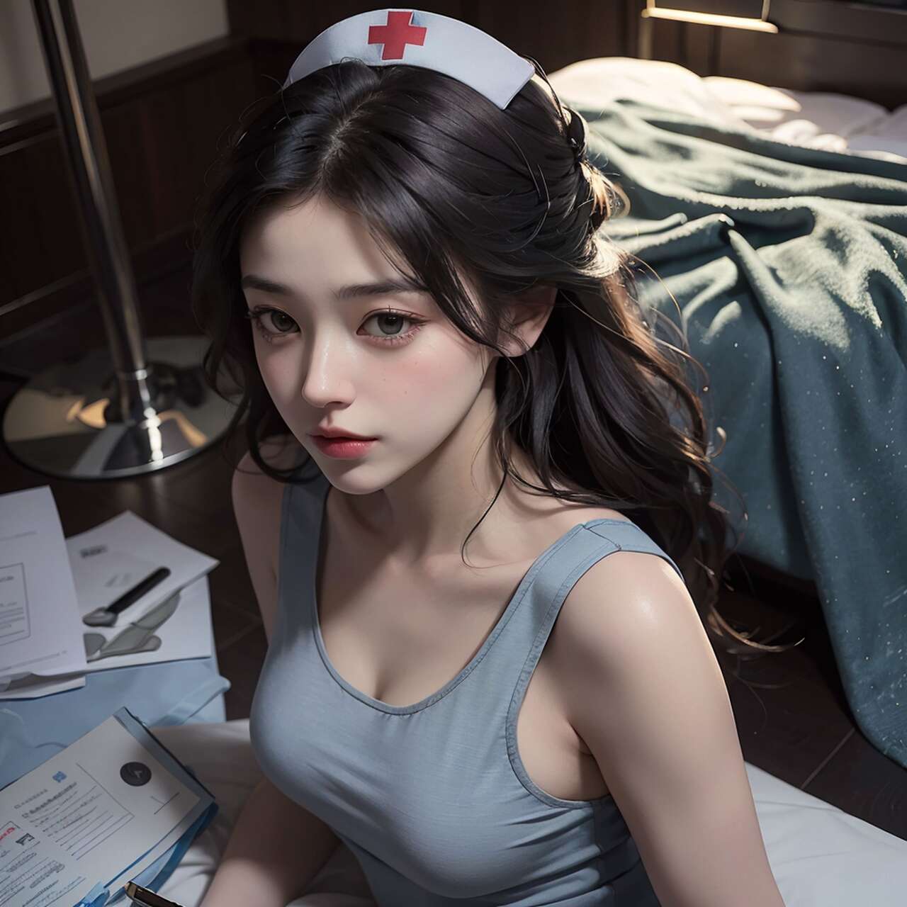 [AI beauty] uncensored  Sexy Nurse-第1章-图片39