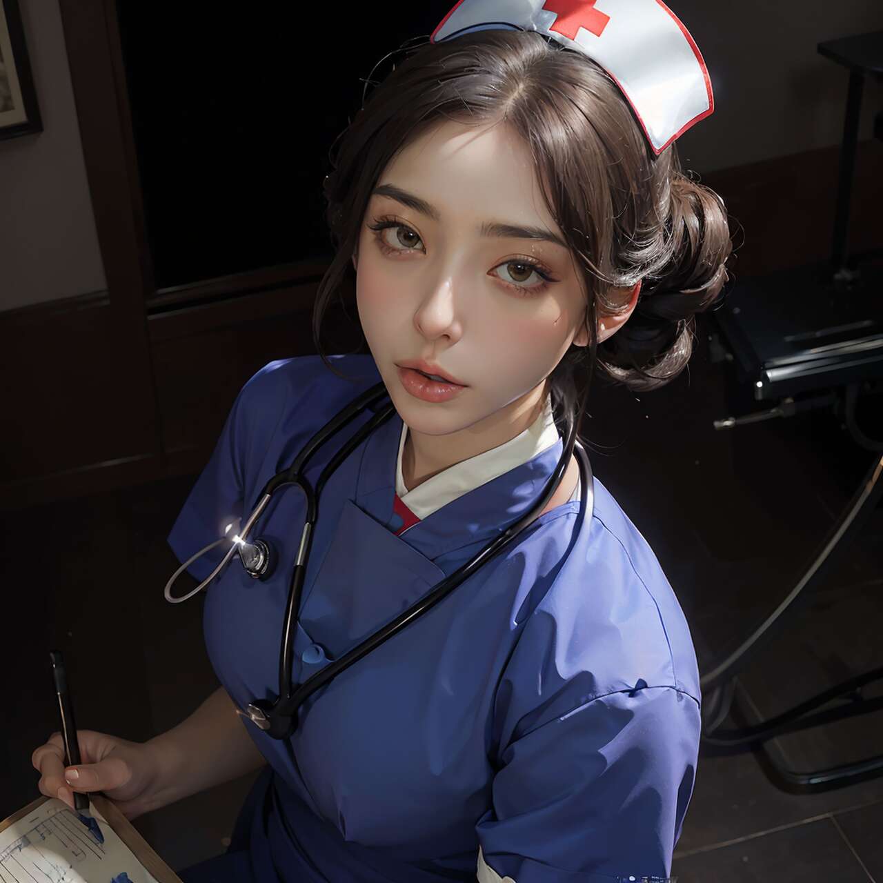 [AI beauty] uncensored  Sexy Nurse-第1章-图片100