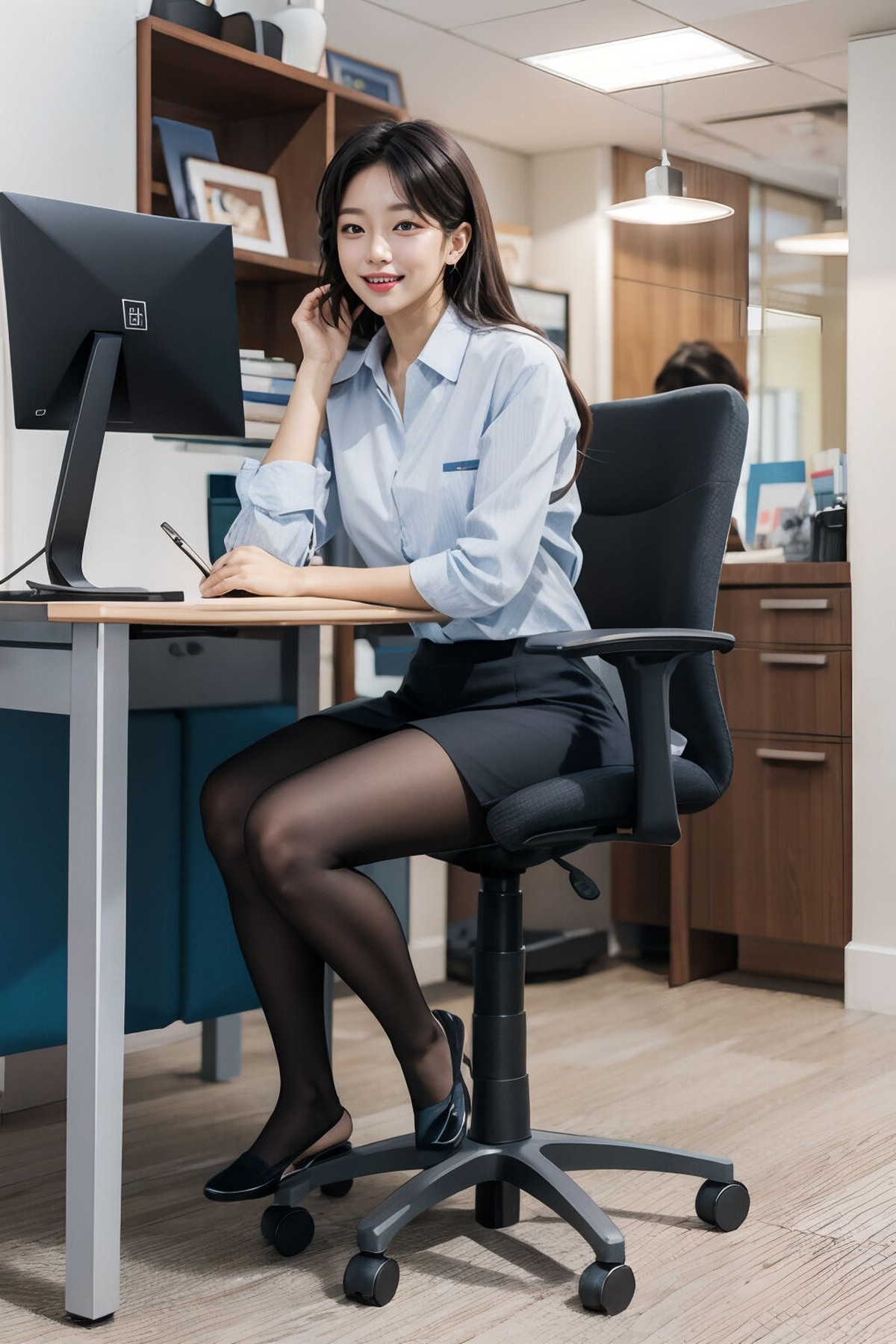 Peels  Office Girl Modeling-第1章-图片9
