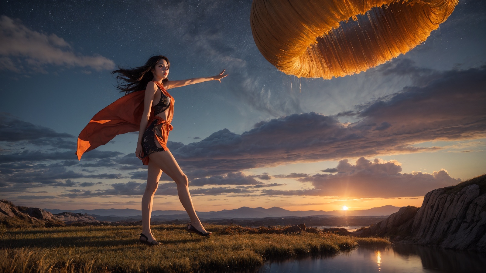 sunset woman-第1章-图片5