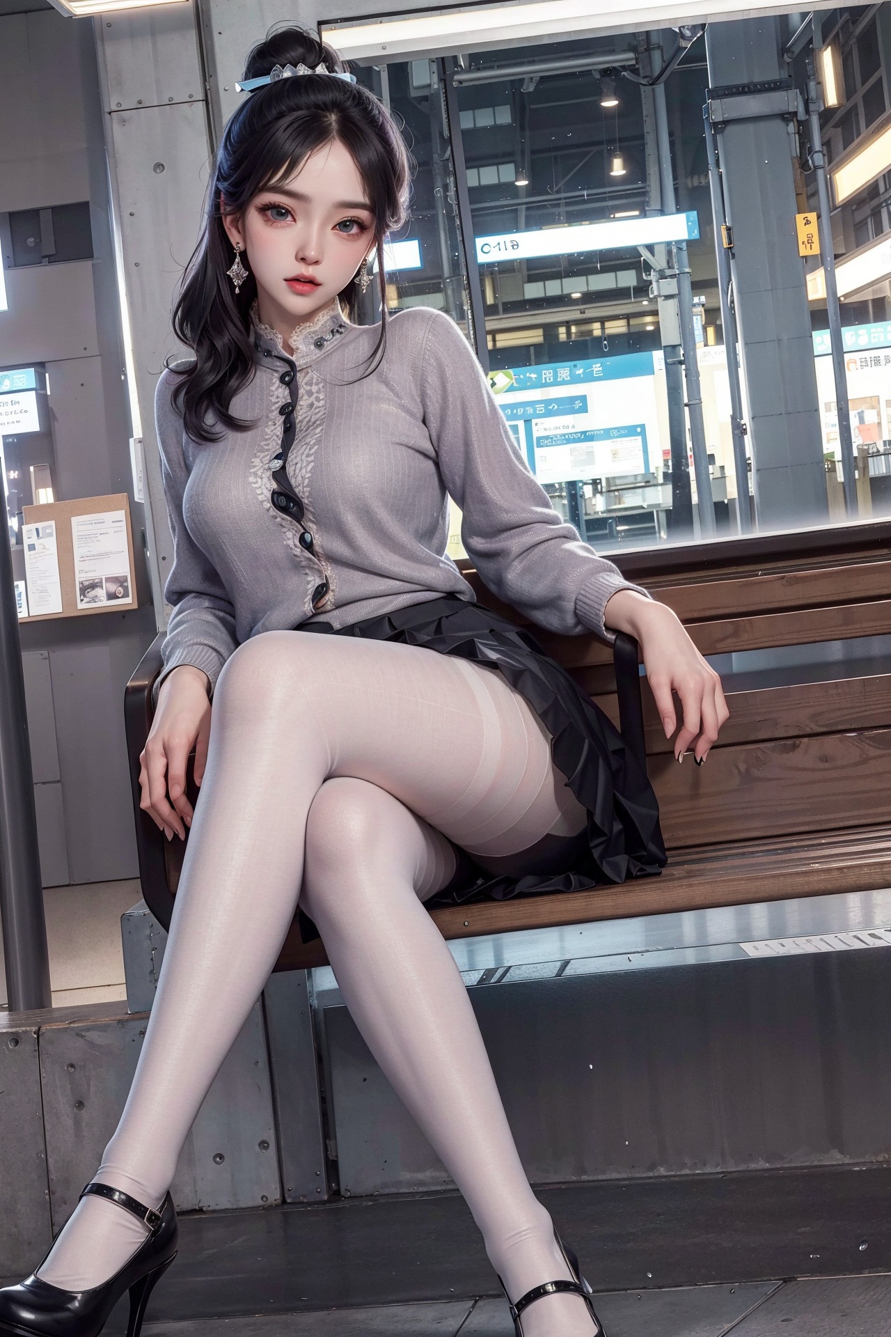 [AI Generated] Station Girls_1-第1章-图片15