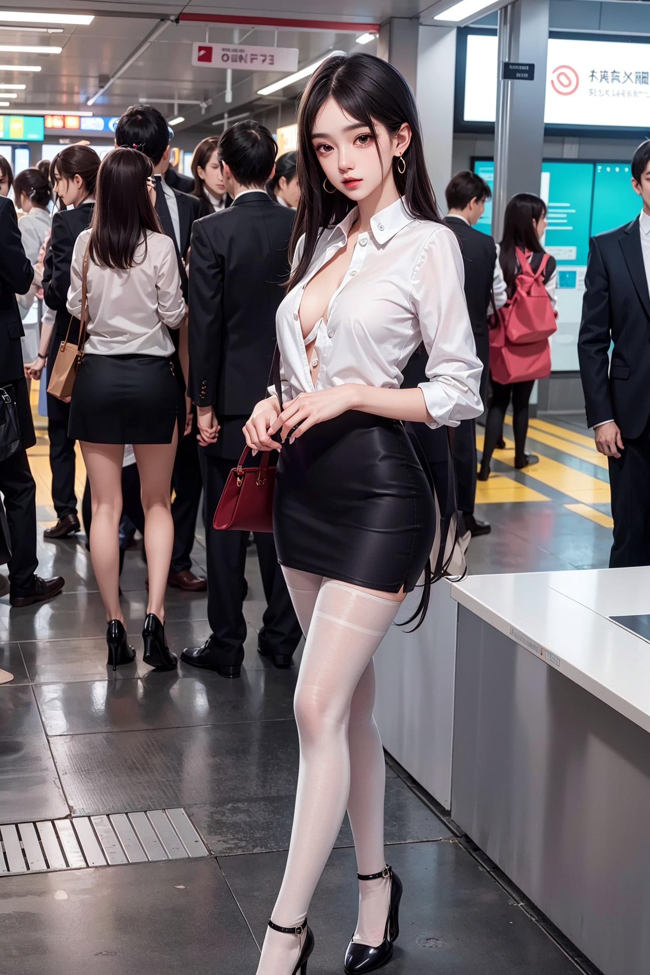 [AI Generated] Station Girls_1-第1章-图片23