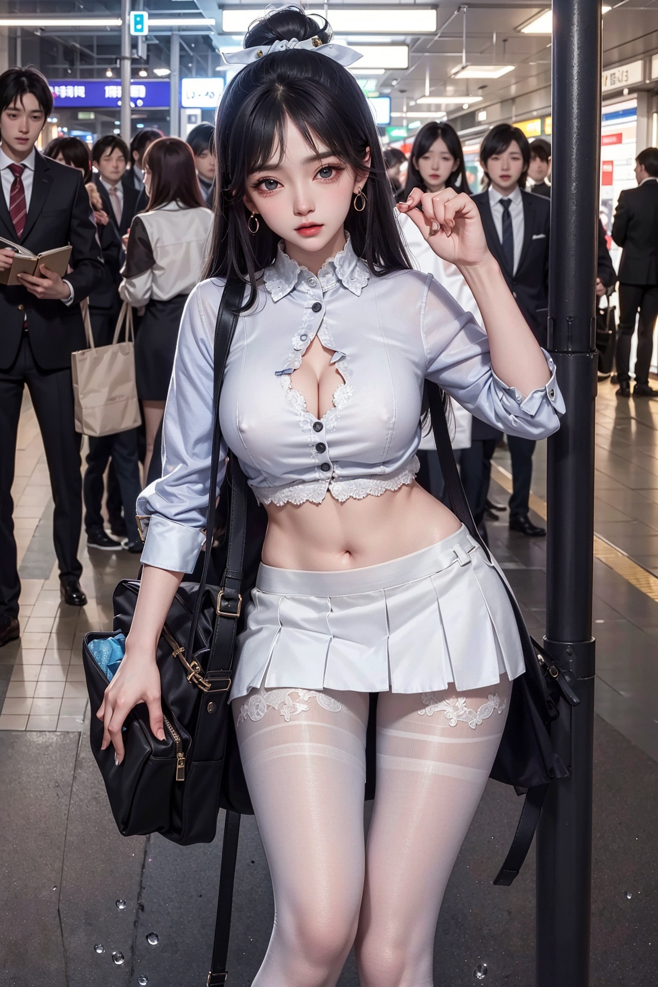 [AI Generated] Station Girls_1-第1章-图片31