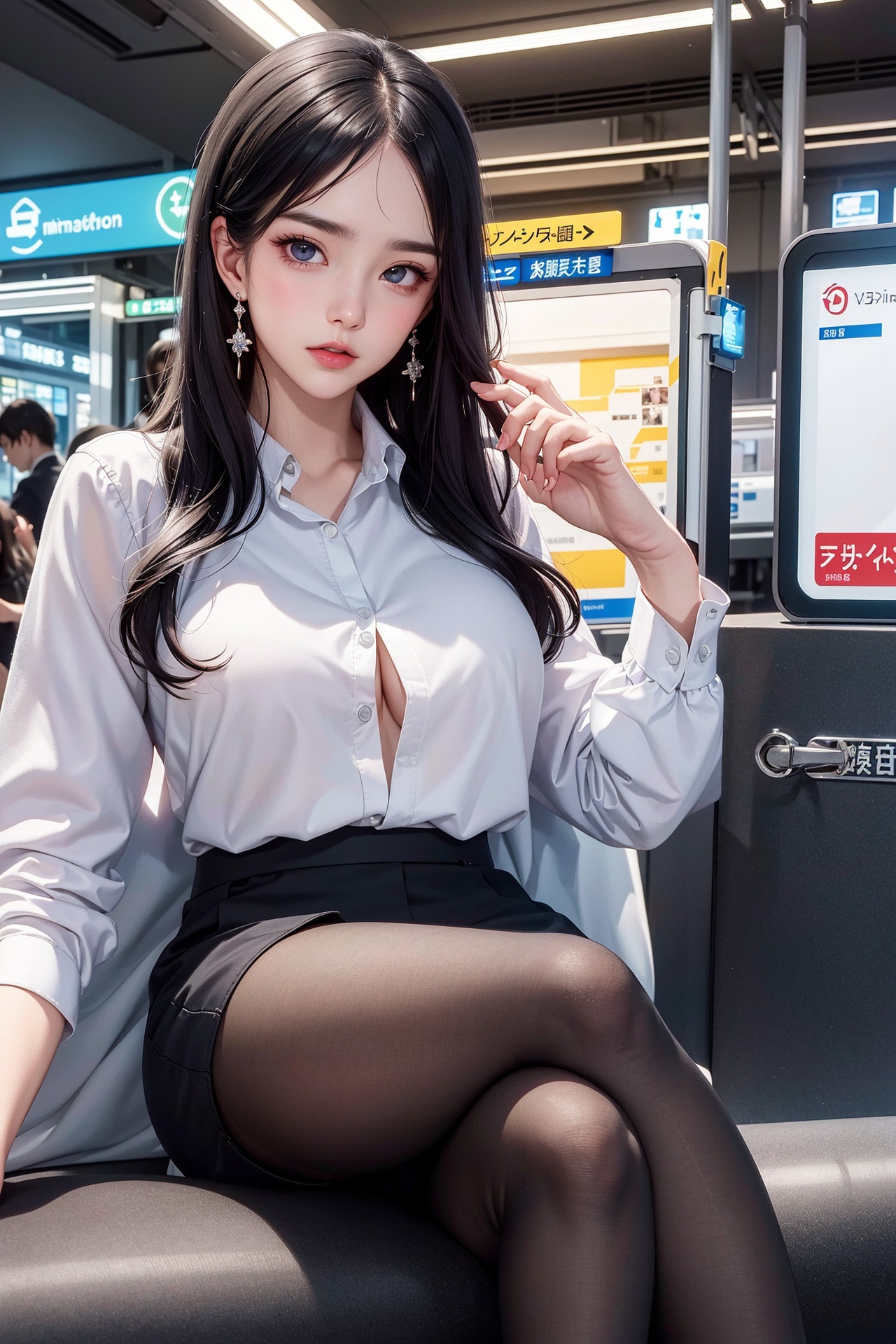 [AI Generated] Station Girls_1-第1章-图片40