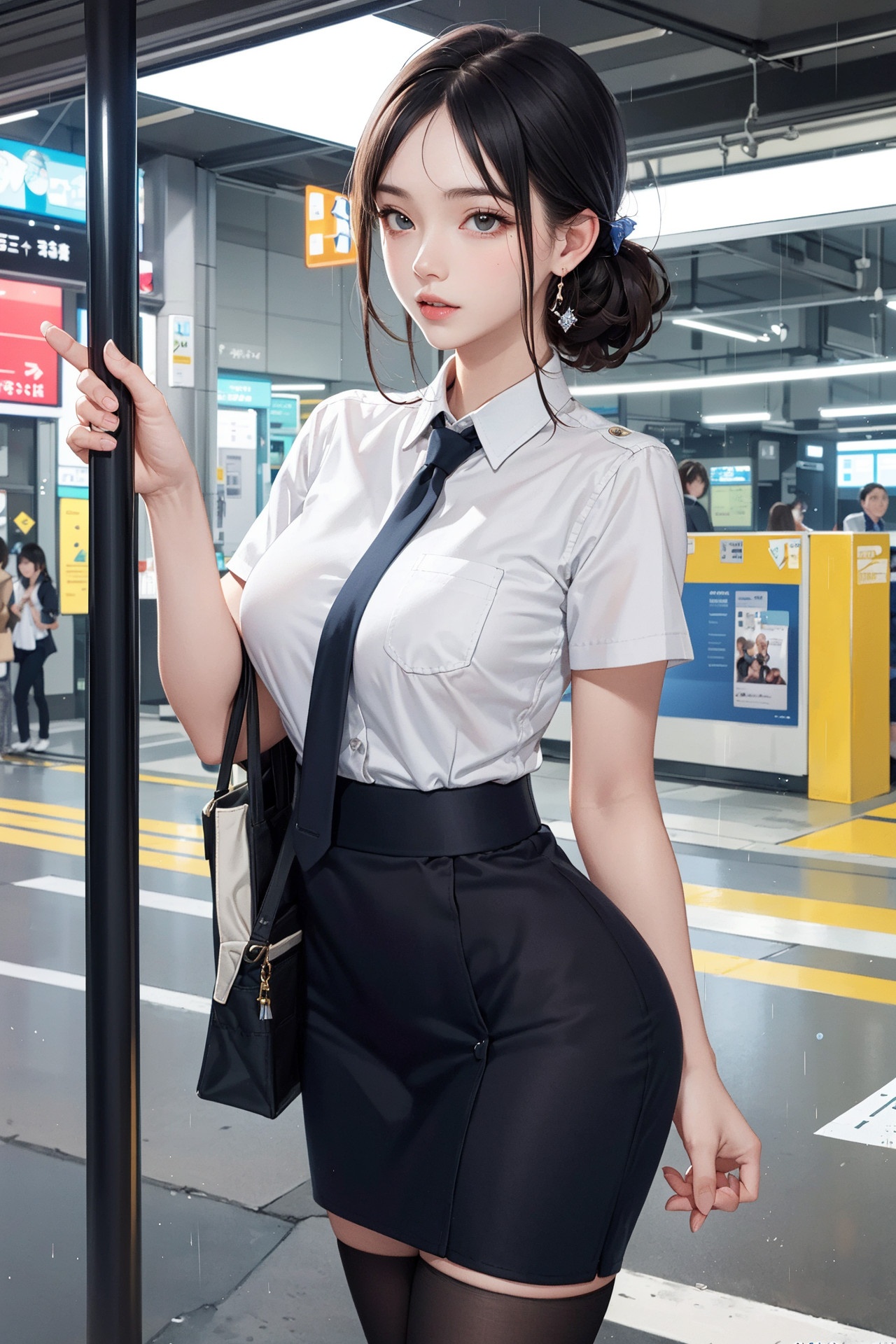 [AI Generated] Station Girls_1-第1章-图片60