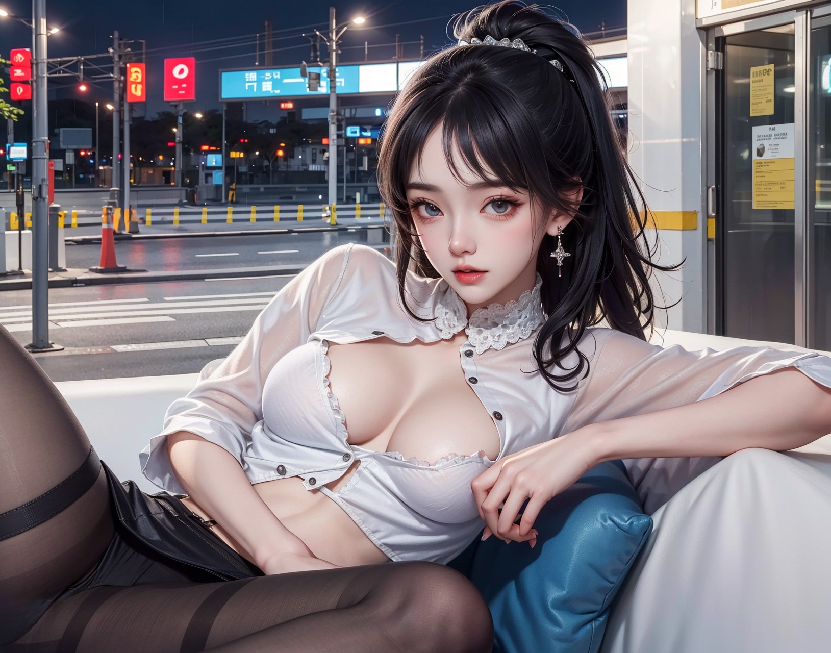 [AI Generated] Station Girls_2-第1章-图片2