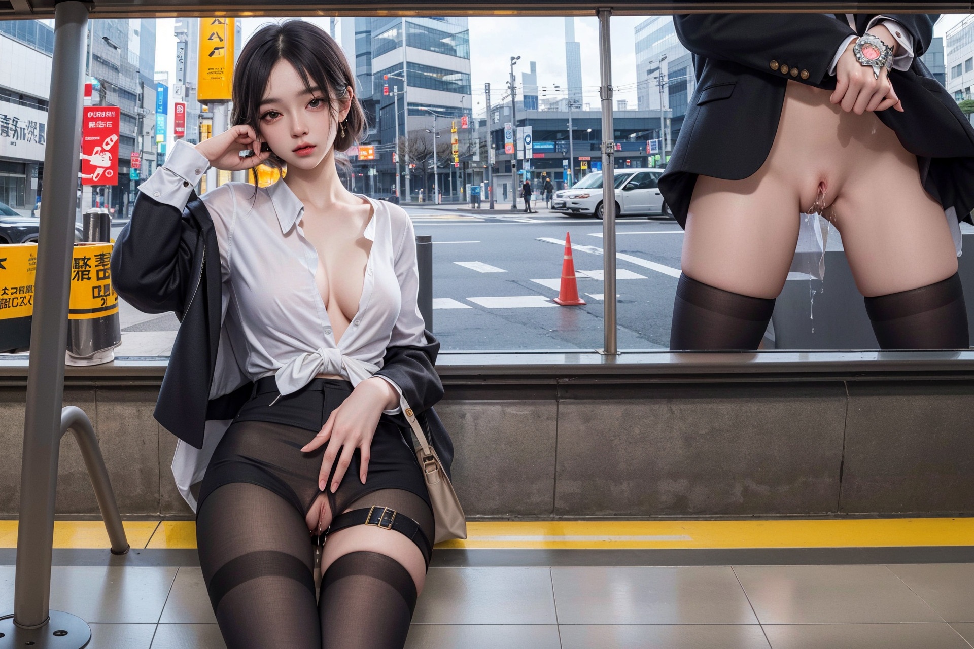 [AI Generated] Station Girls_2-第1章-图片7