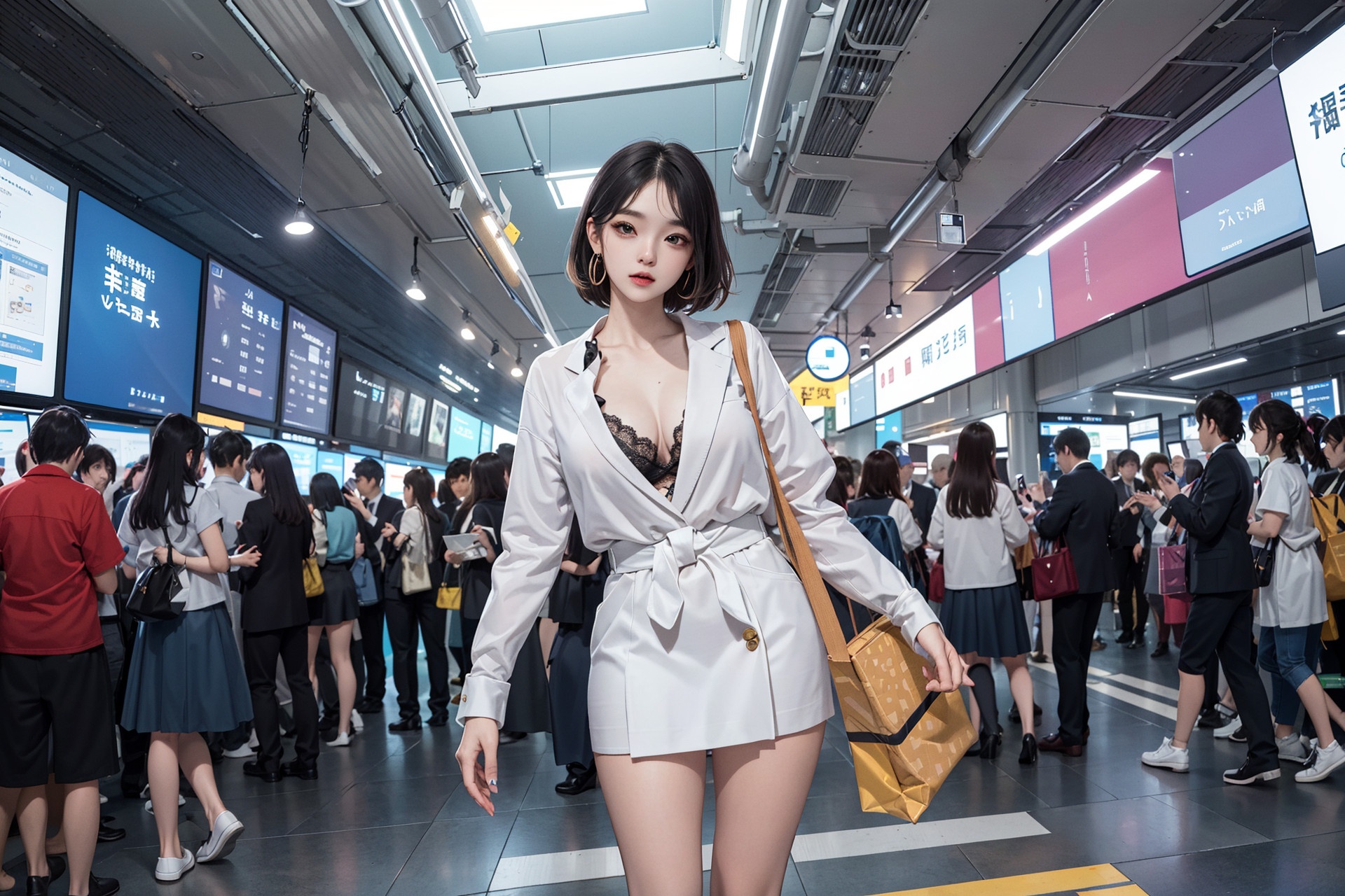 [AI Generated] Station Girls_2-第1章-图片18