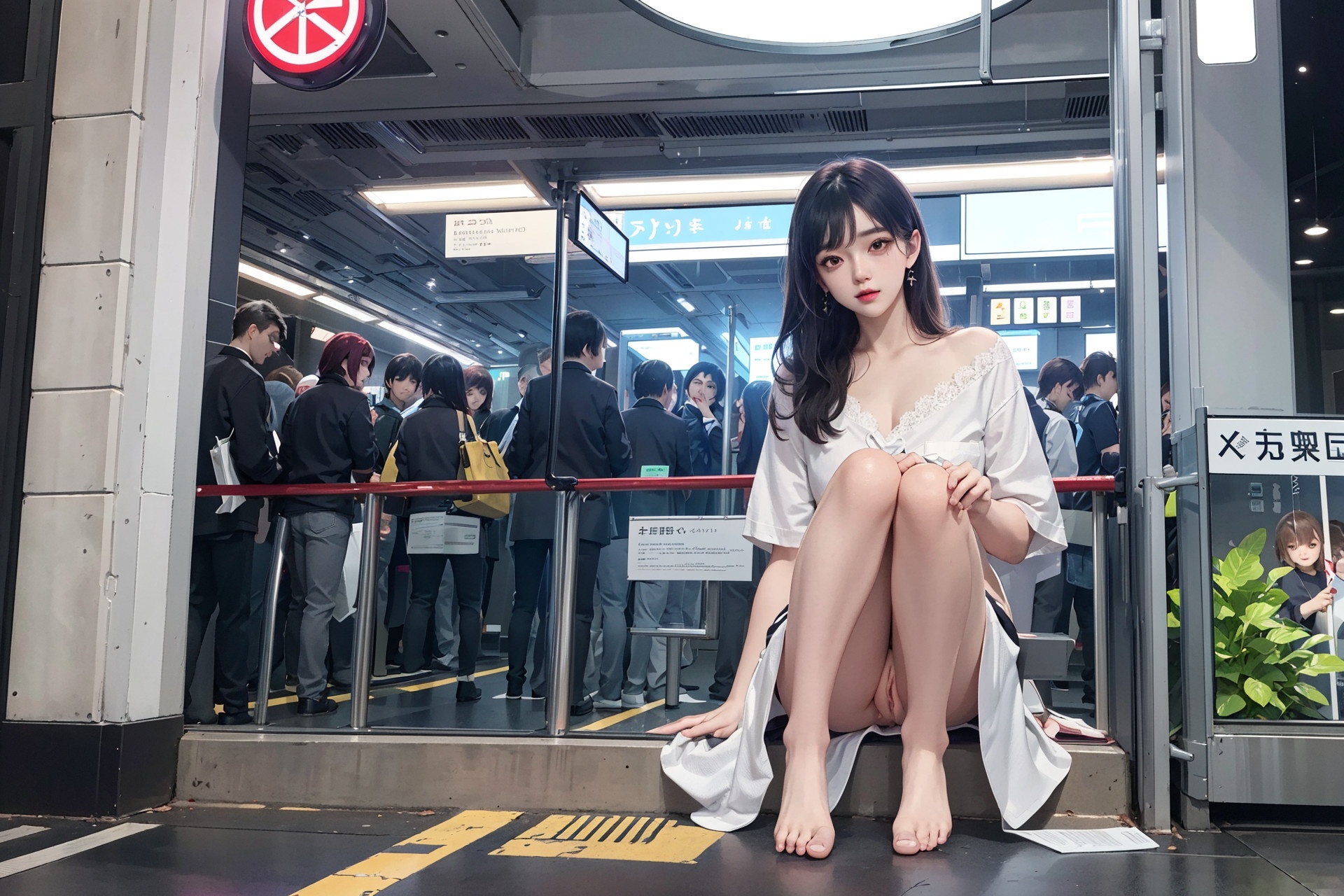 [AI Generated] Station Girls_2-第1章-图片19