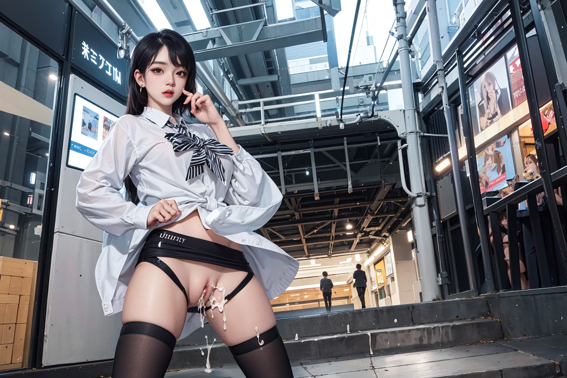 [AI Generated] Station Girls_2-第1章-图片20