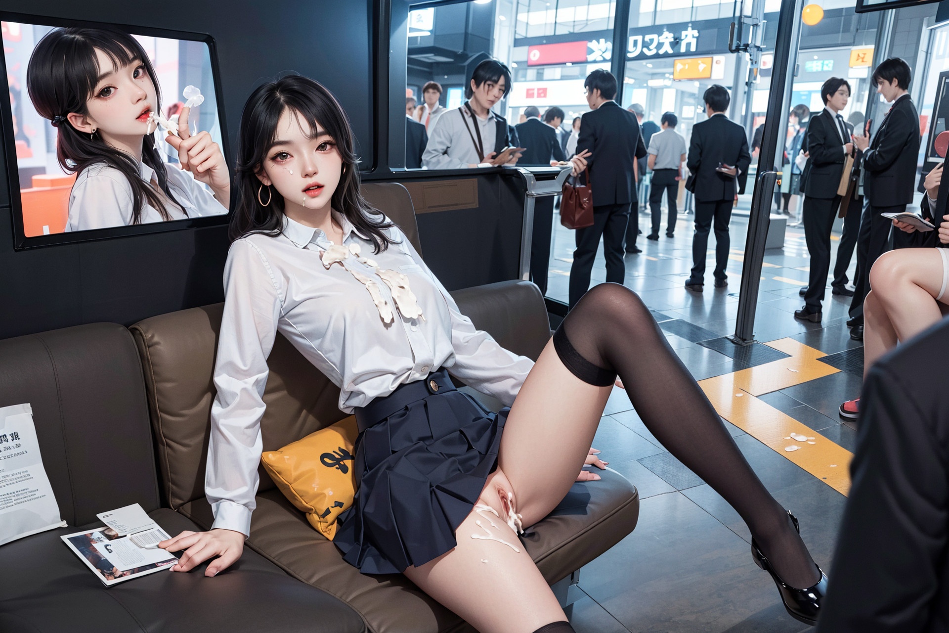 [AI Generated] Station Girls_2-第1章-图片21
