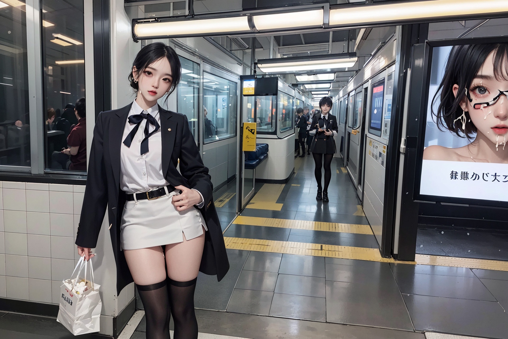 [AI Generated] Station Girls_2-第1章-图片40