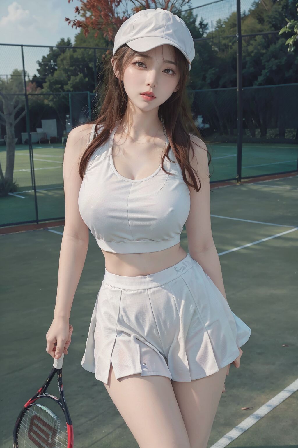 Aaliyah Illustration AI156 ❤Tennis Girl❤-第1章-图片1