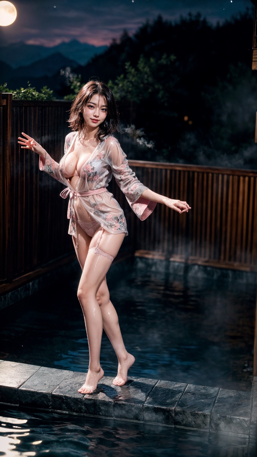 Japanese hot springs at night-第1章-图片14