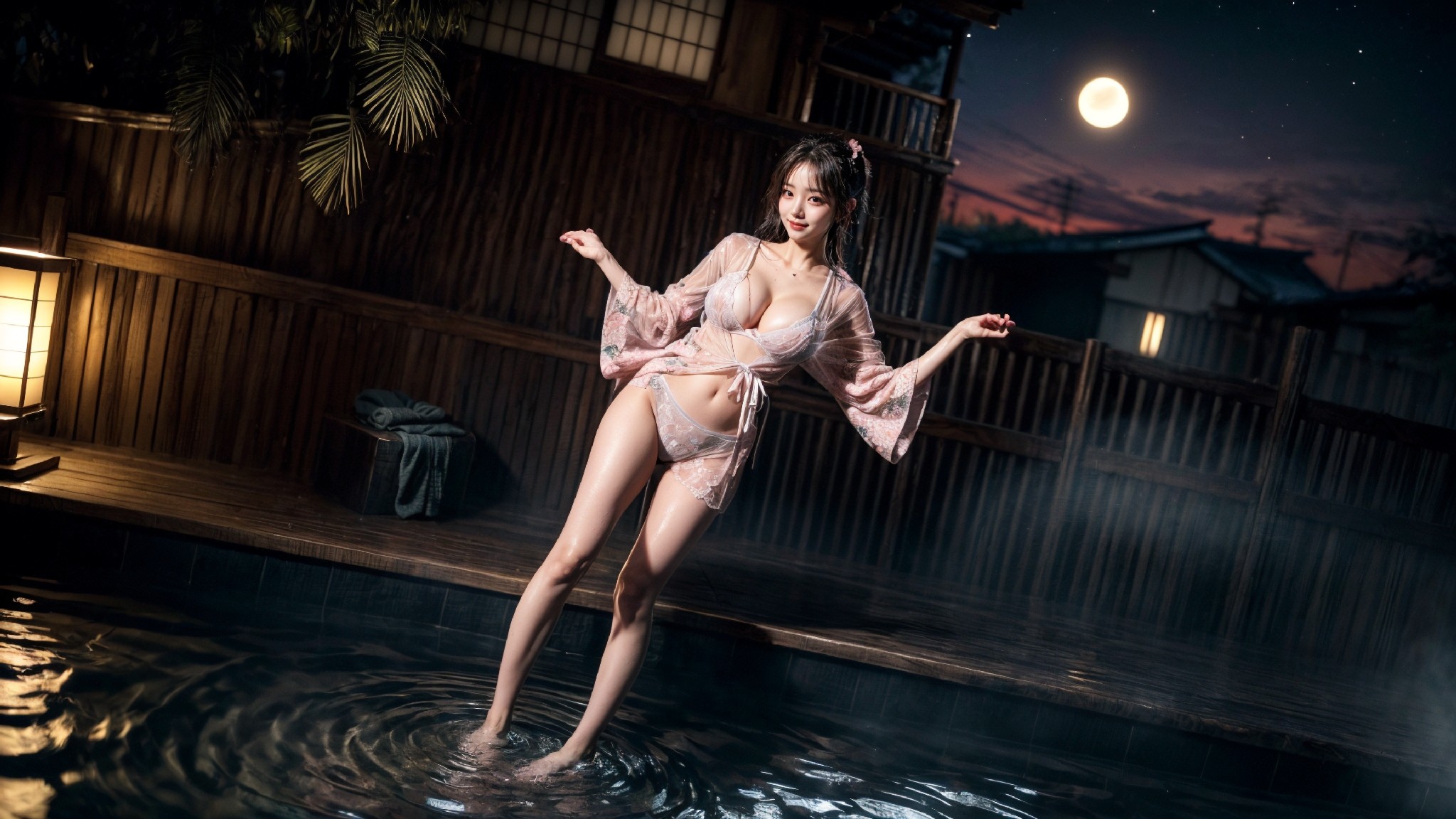 Japanese hot springs at night-第1章-图片41