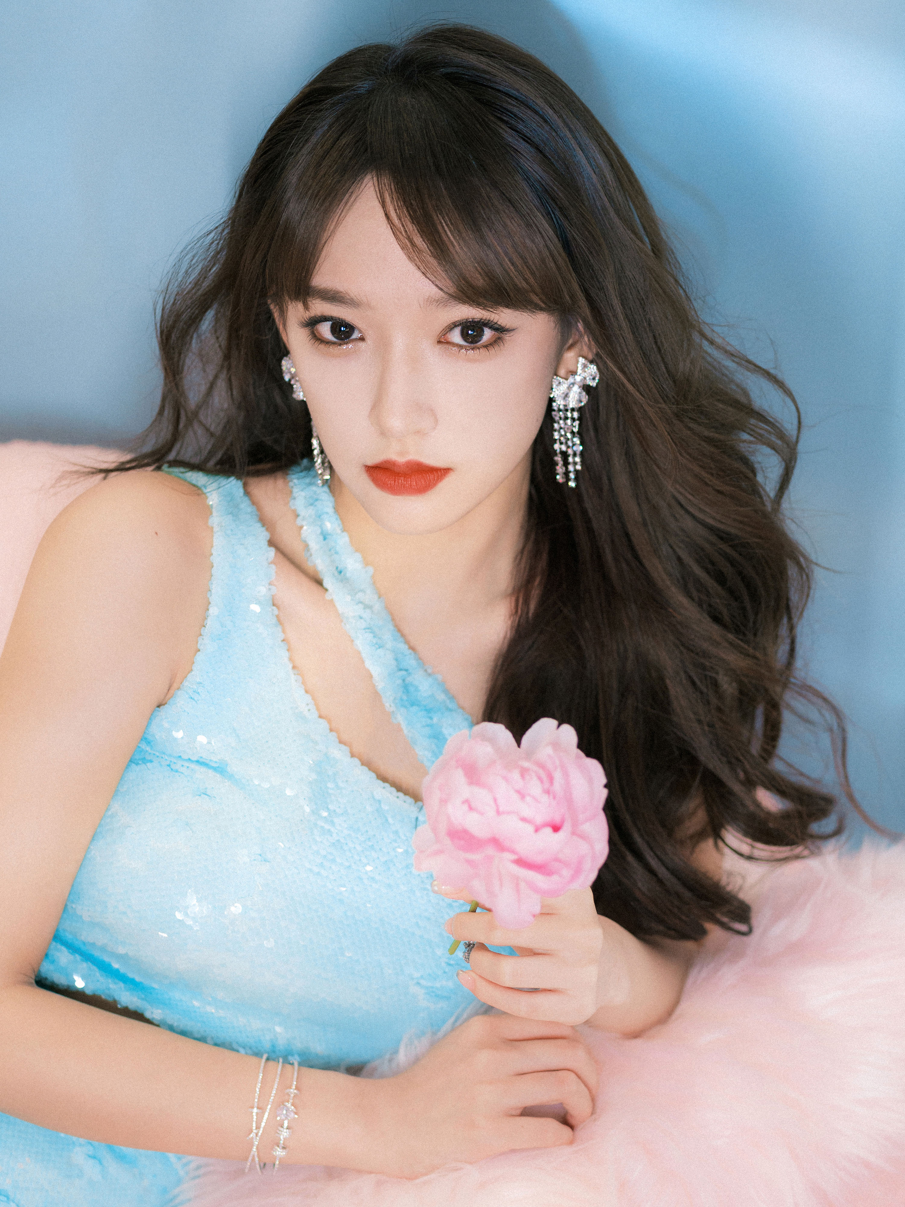 粉藍氛圍掠光影—程瀟[高清套圖]-第1章-图片6