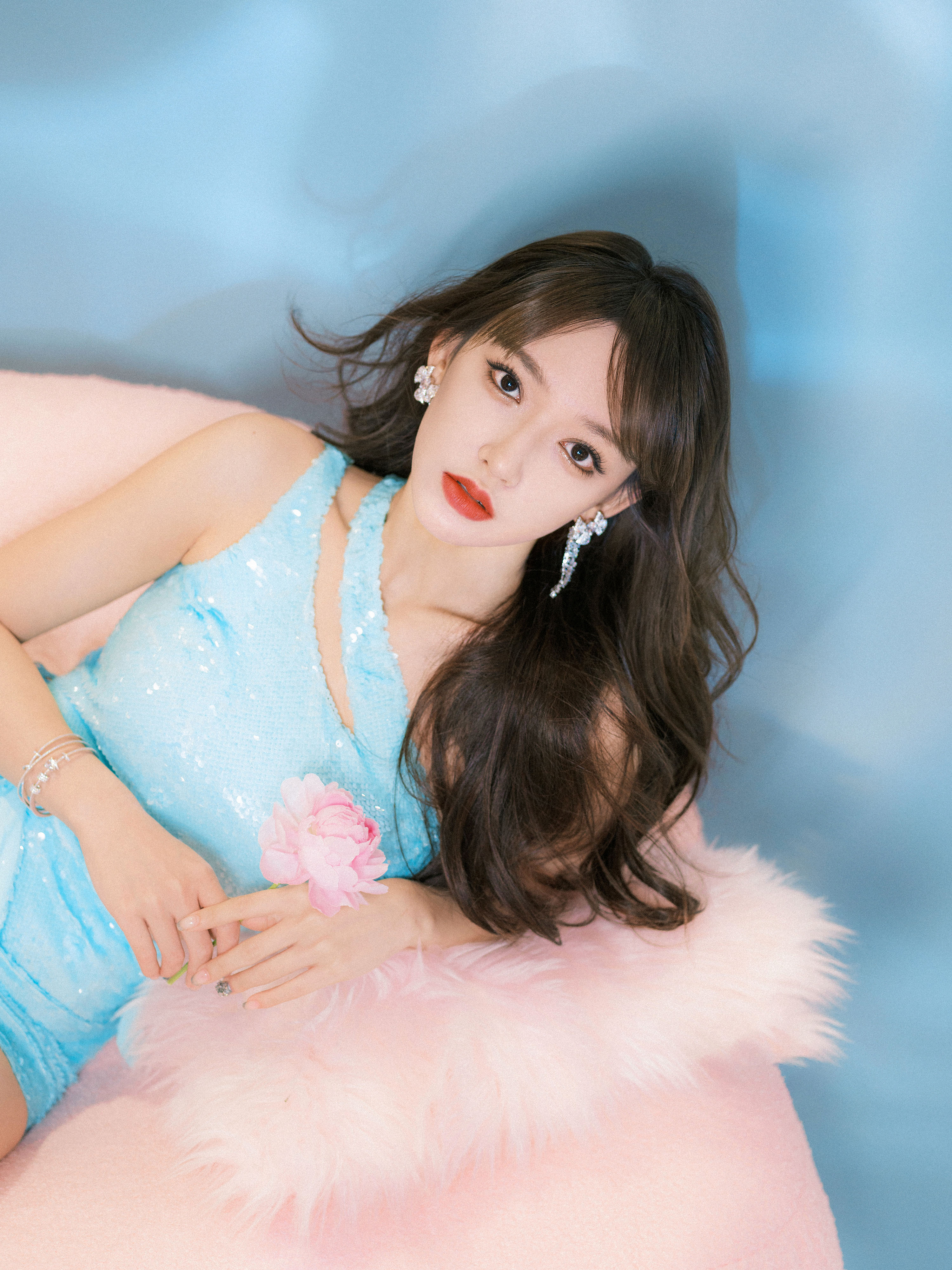 粉藍氛圍掠光影—程瀟[高清套圖]-第1章-图片9