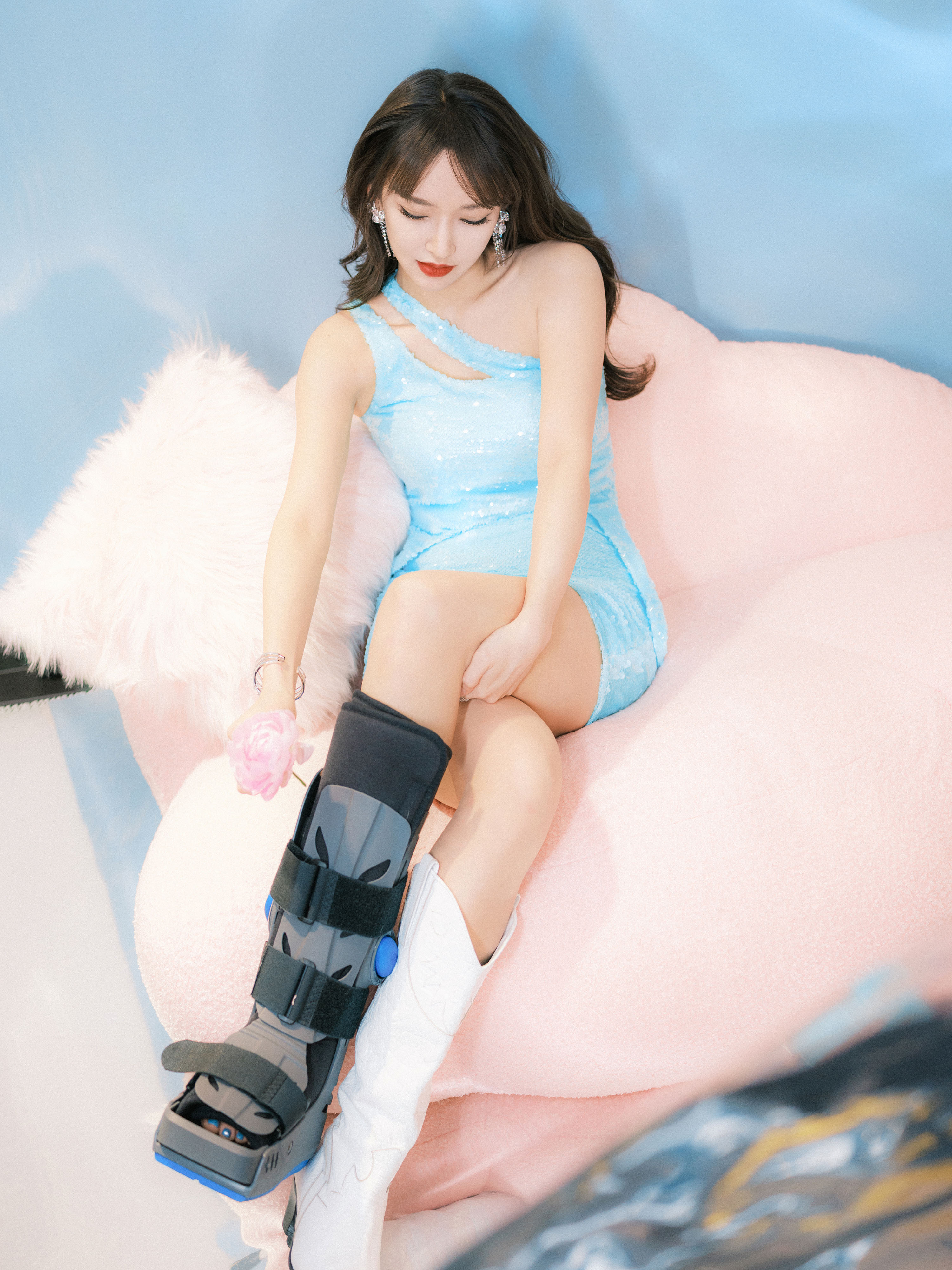 粉藍氛圍掠光影—程瀟[高清套圖]-第1章-图片10