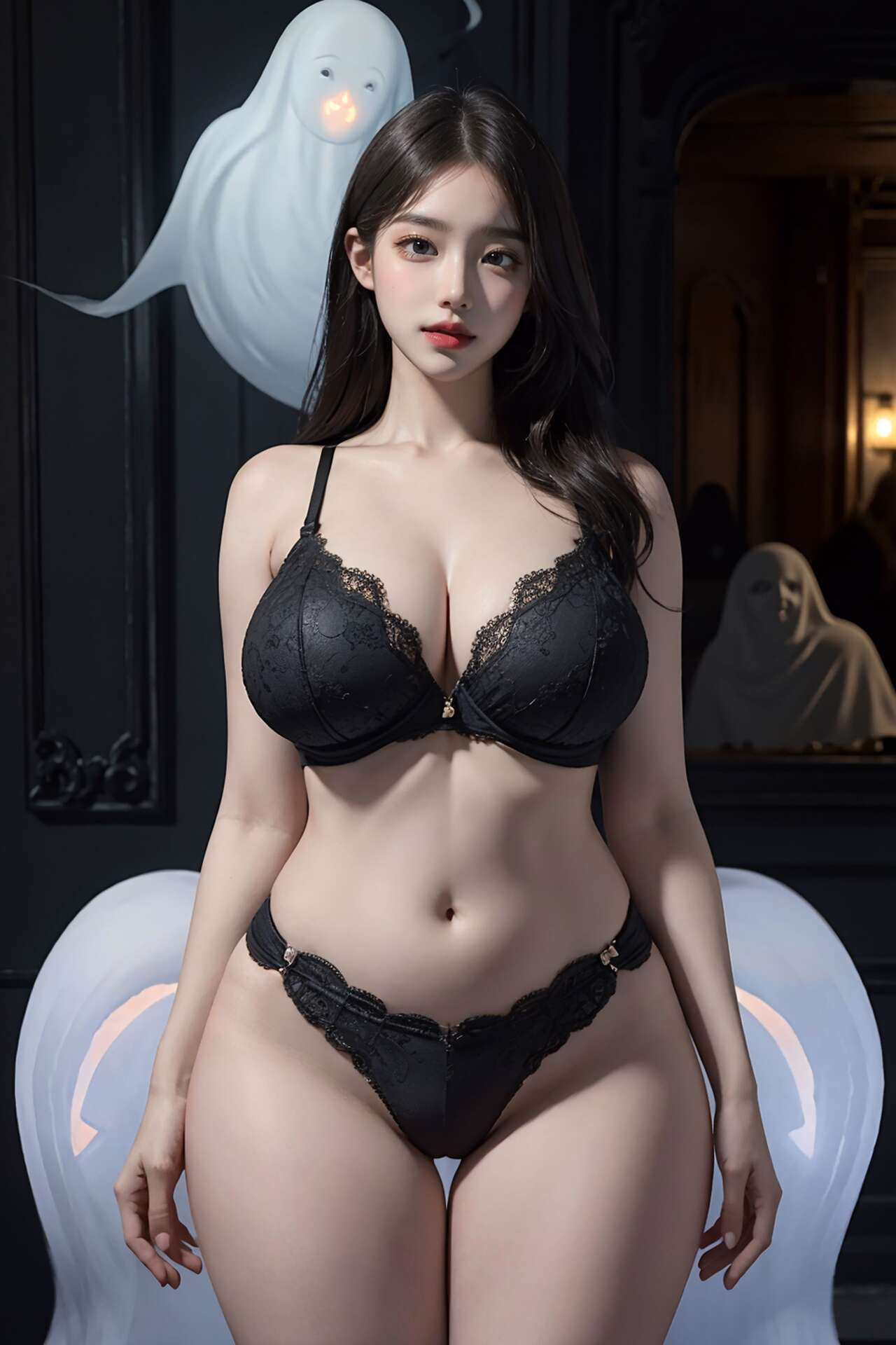 [Patreon] AI Beautiful  164 Spooky House-第1章-图片6