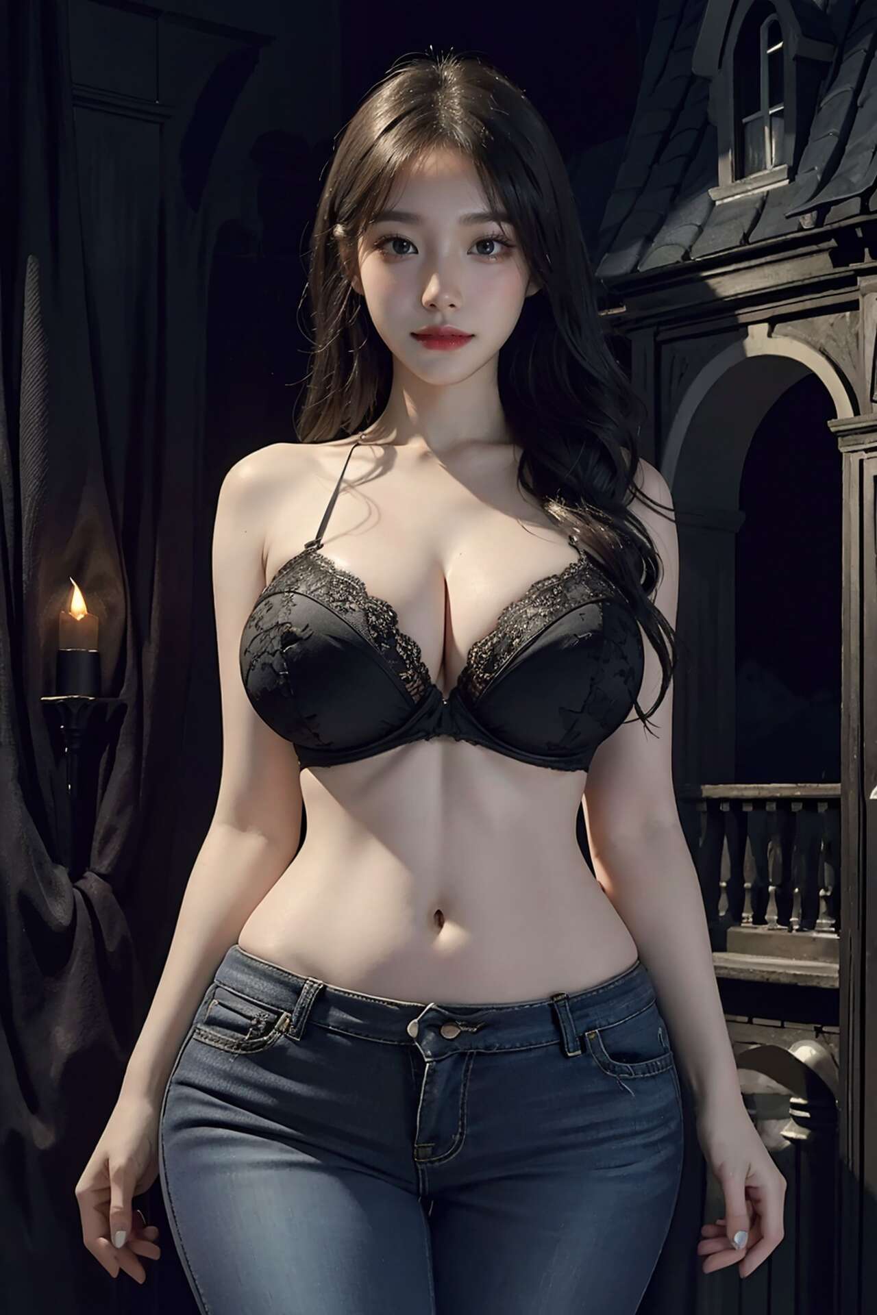 [Patreon] AI Beautiful  164 Spooky House-第1章-图片151