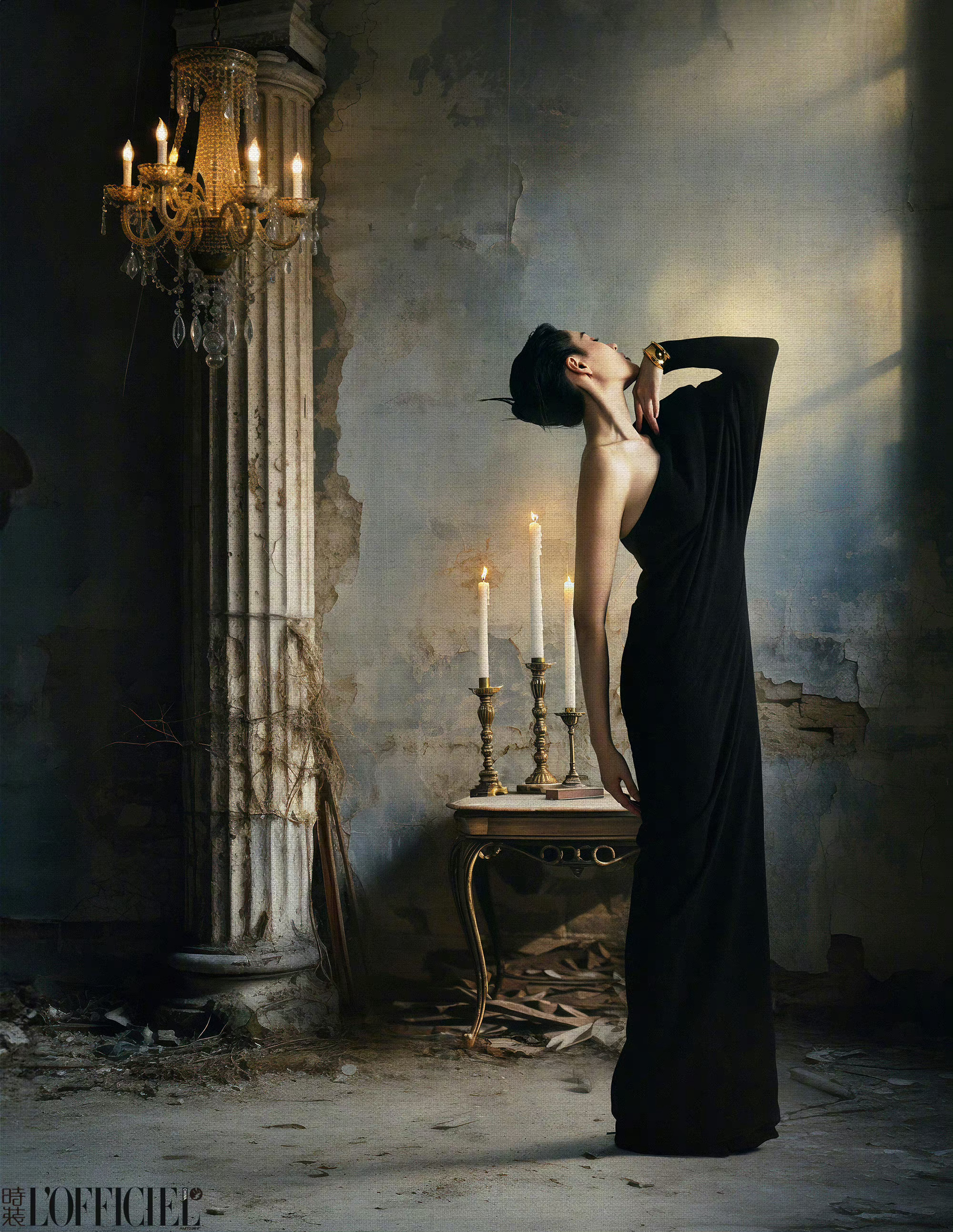 AI繪製廢墟古堡時尚寫真—張天愛[高清套圖]-第1章-图片7