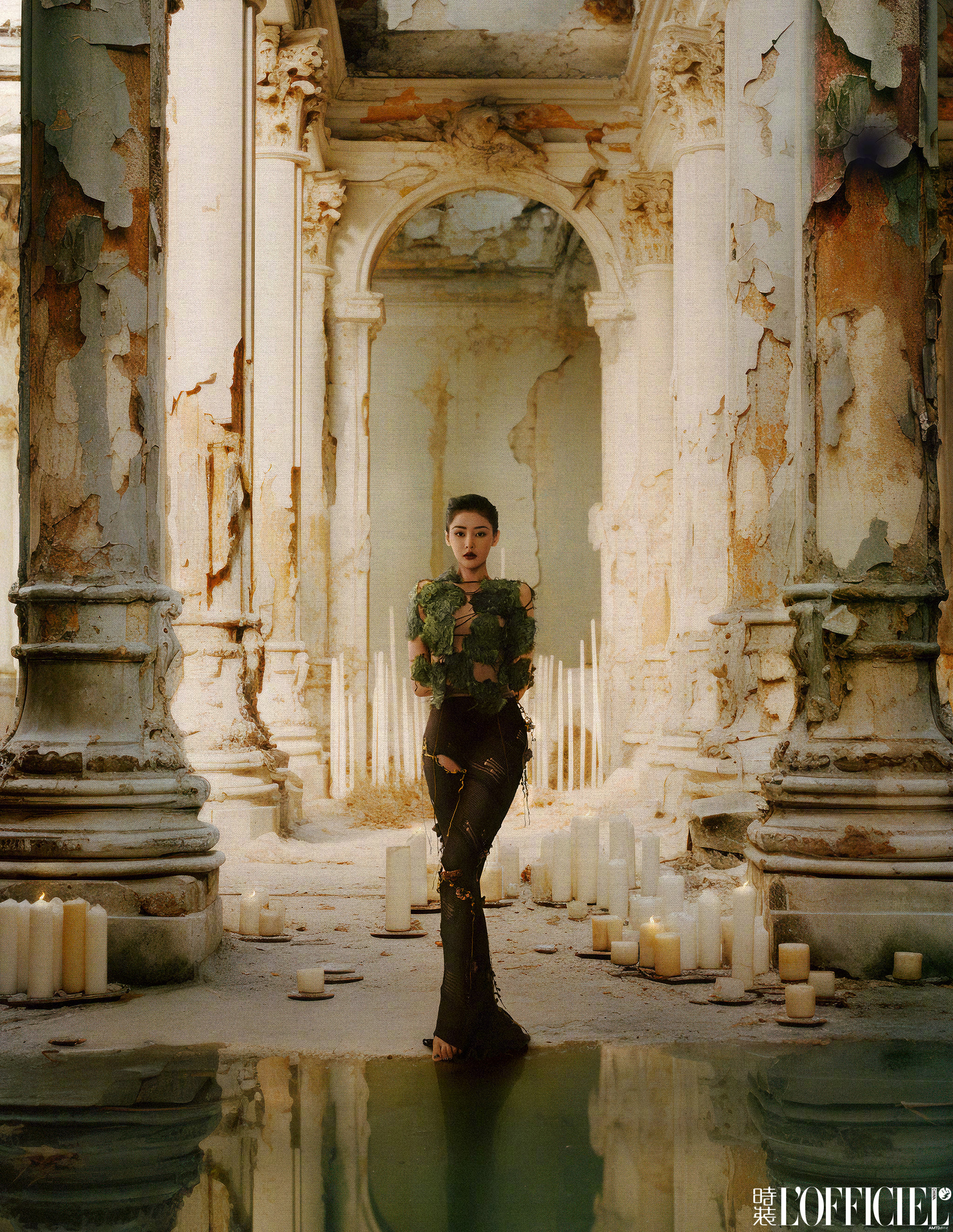 AI繪製廢墟古堡時尚寫真—張天愛[高清套圖]-第1章-图片12