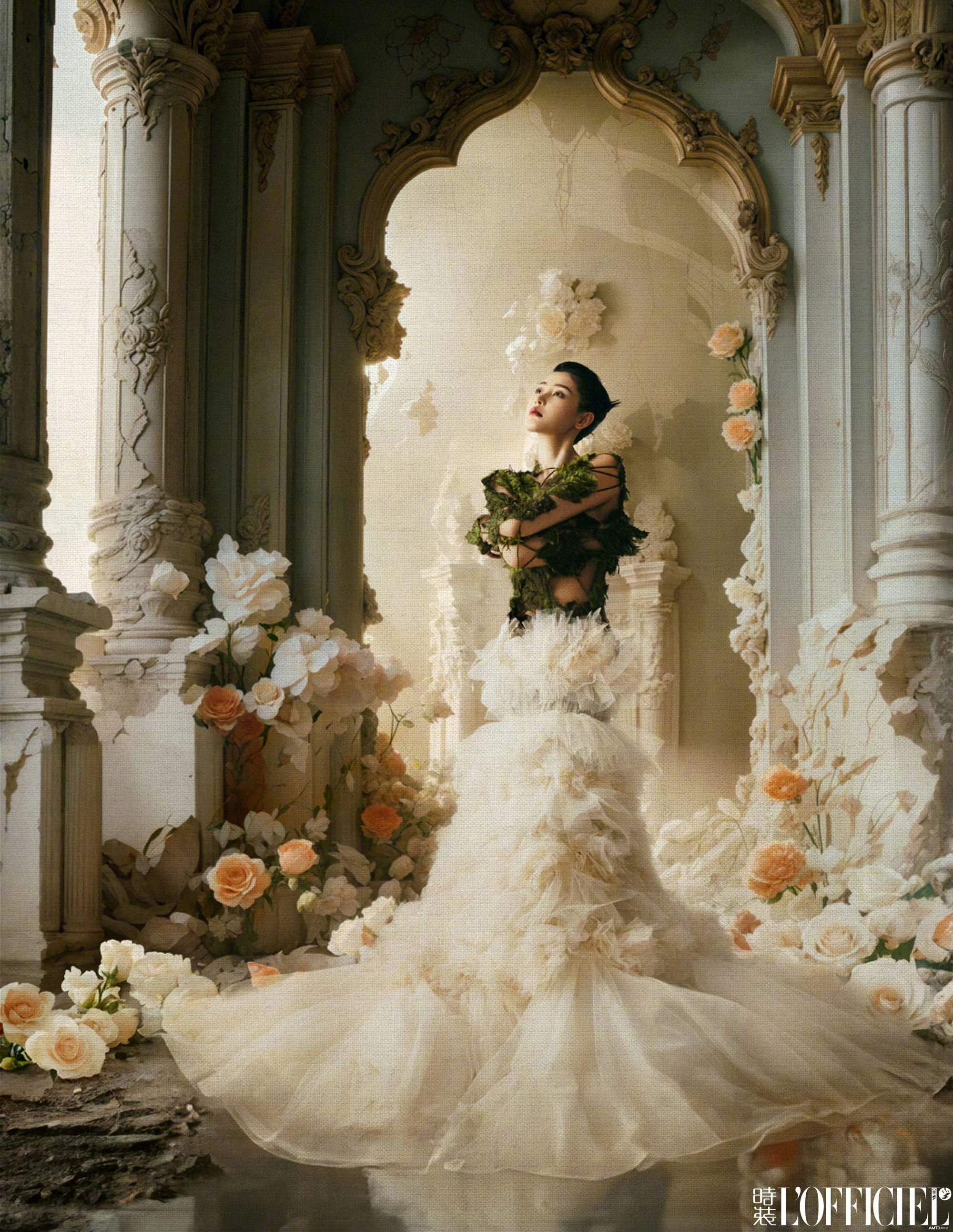 AI繪製廢墟古堡時尚寫真—張天愛[高清套圖]-第1章-图片13