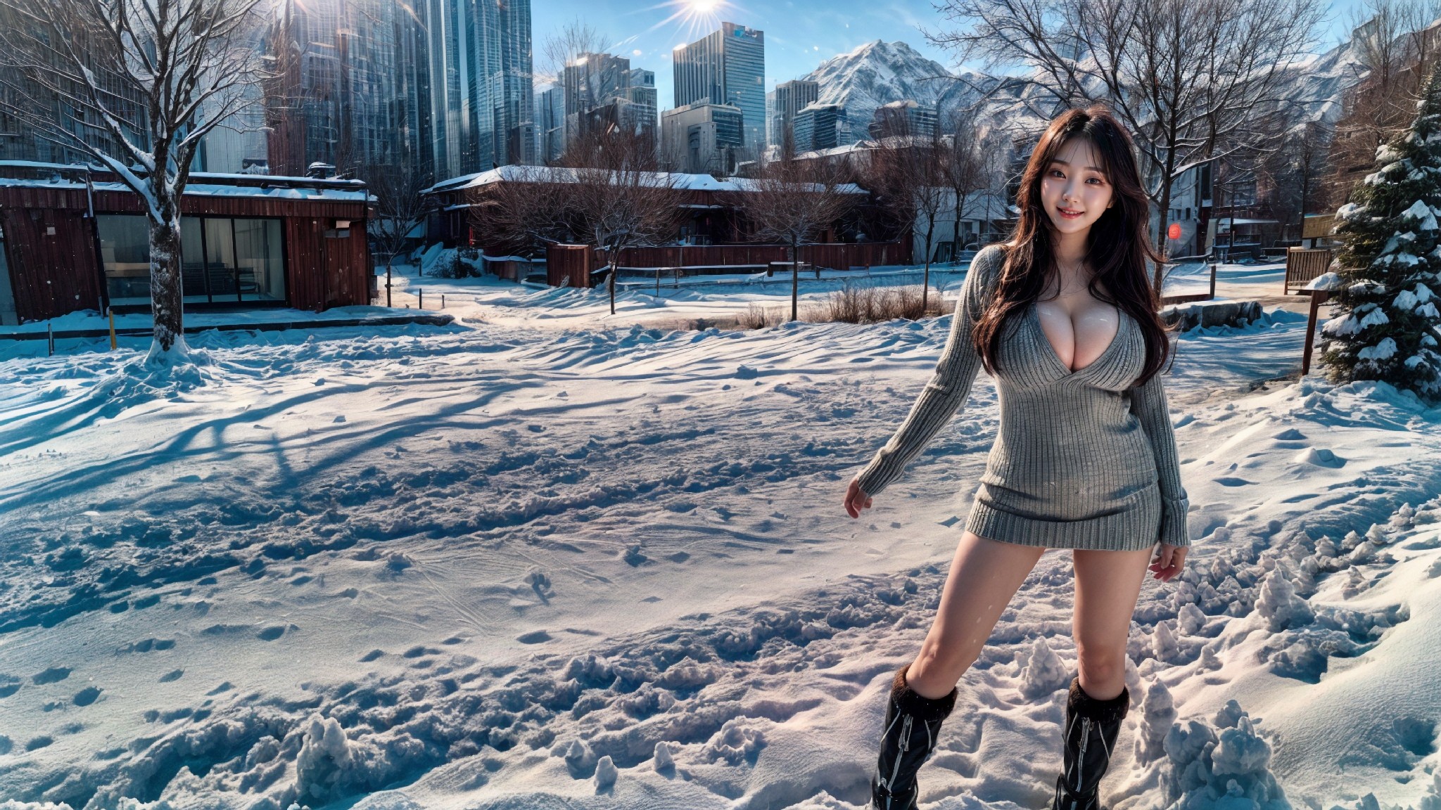 Mountain village in winter-第1章-图片15