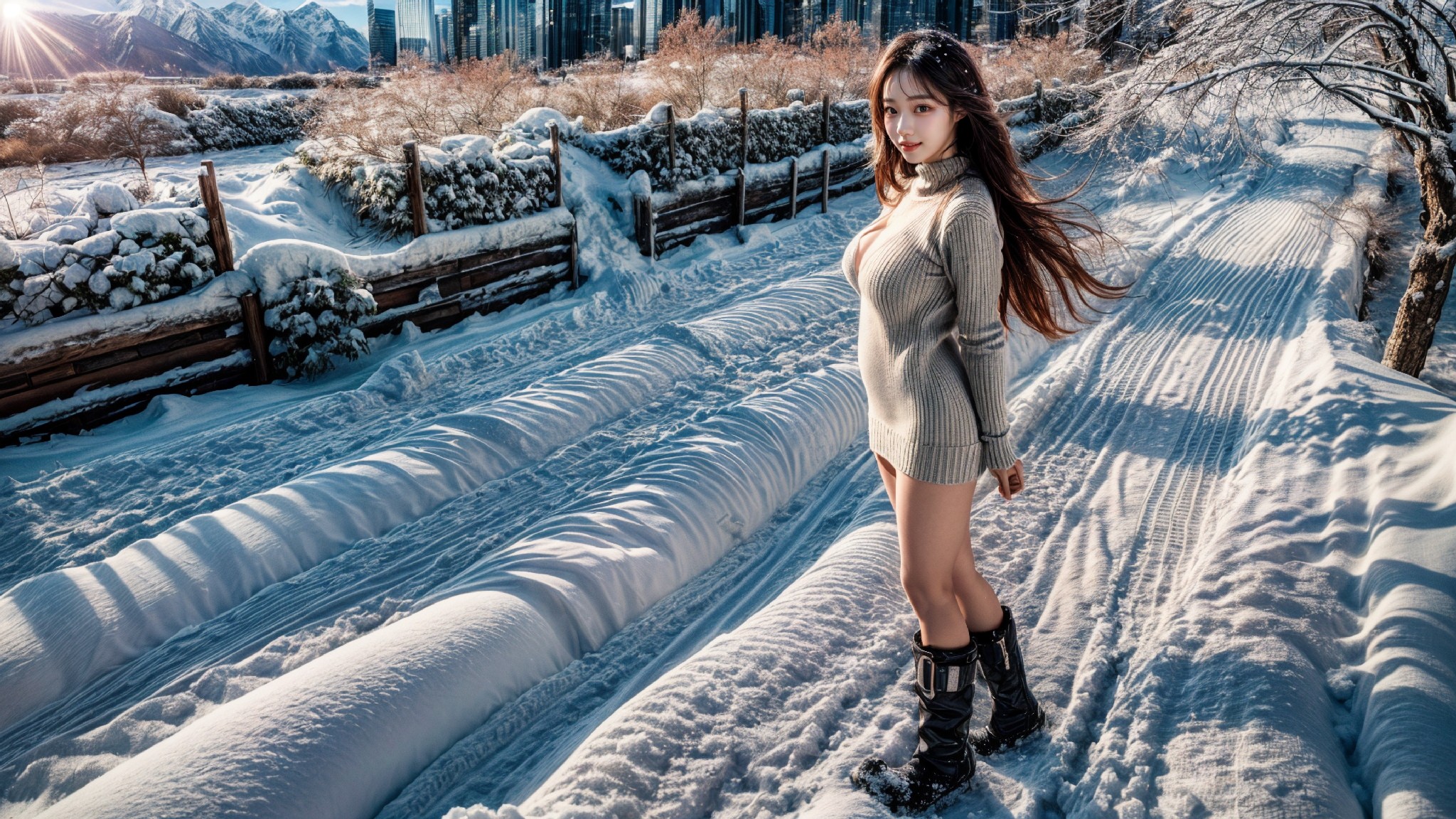 Mountain village in winter-第1章-图片16