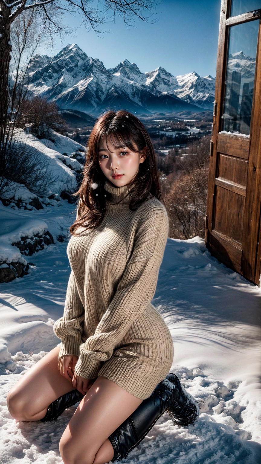 Mountain village in winter-第1章-图片37