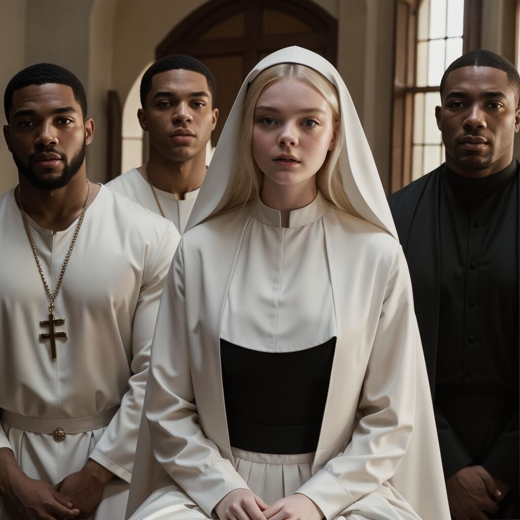 Blondie Satanic Nun [AI Generated]-第1章-图片1