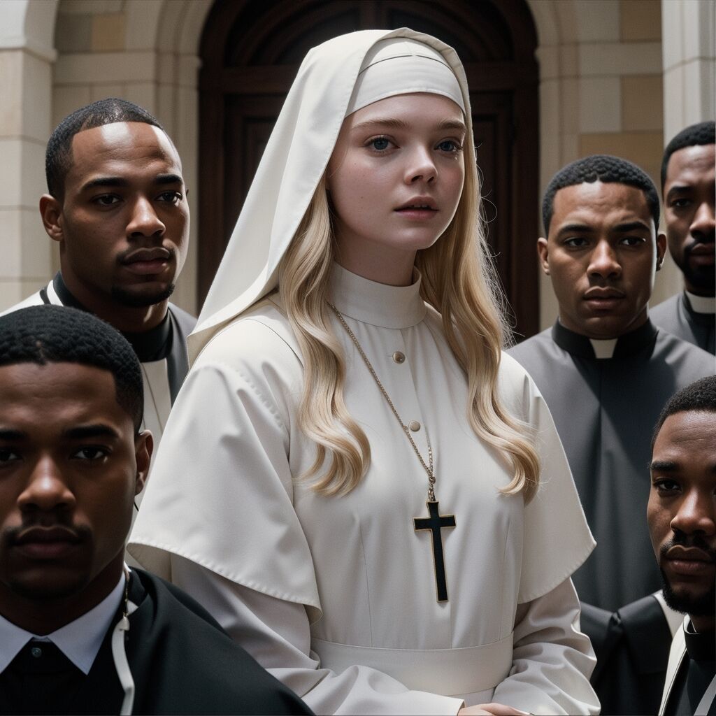 Blondie Satanic Nun [AI Generated]-第1章-图片2