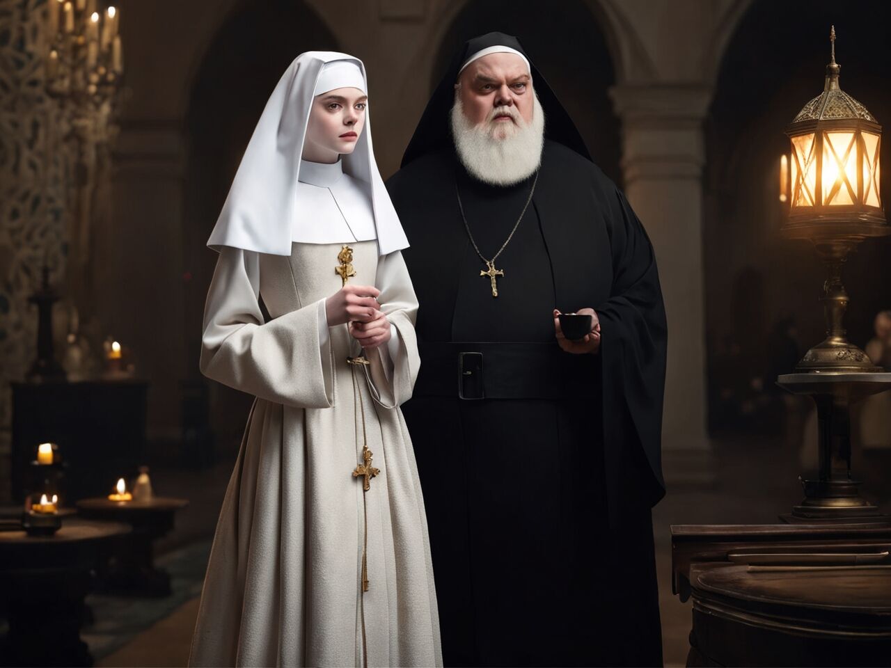 Blondie Satanic Nun [AI Generated]-第1章-图片3