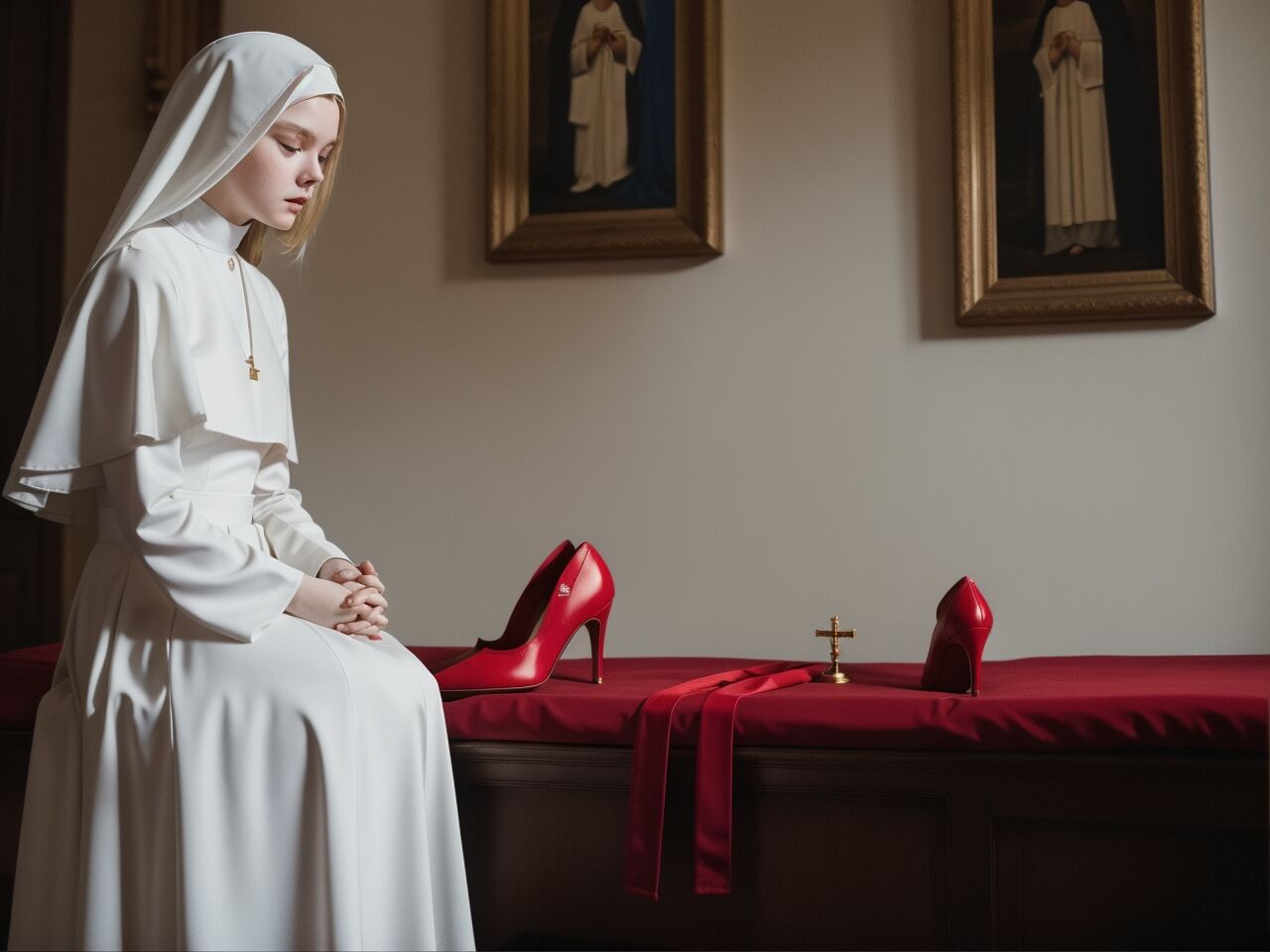Blondie Satanic Nun [AI Generated]-第1章-图片5