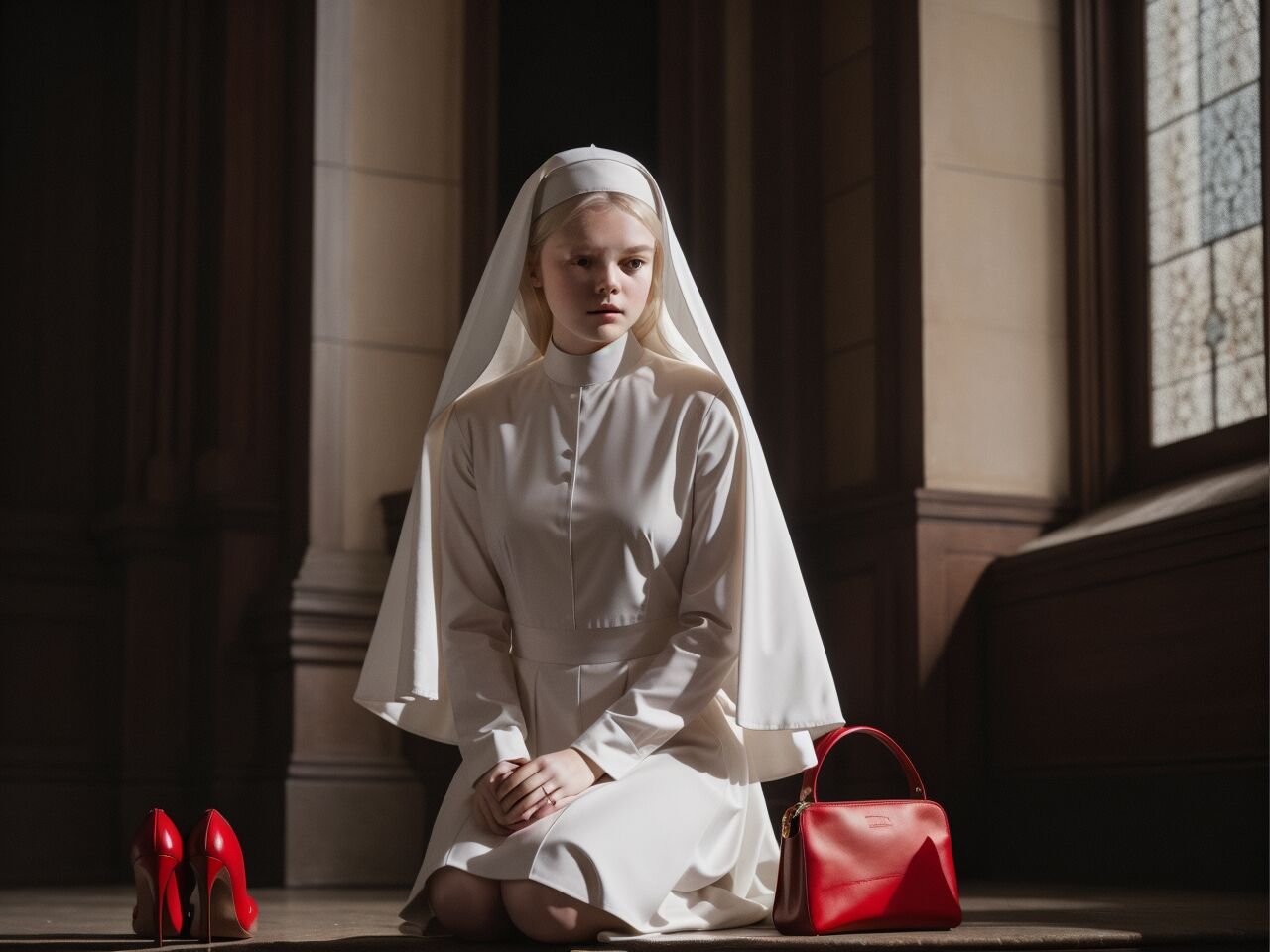 Blondie Satanic Nun [AI Generated]-第1章-图片4