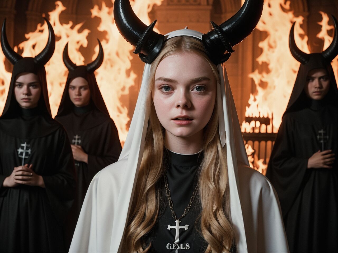 Blondie Satanic Nun [AI Generated]-第1章-图片10