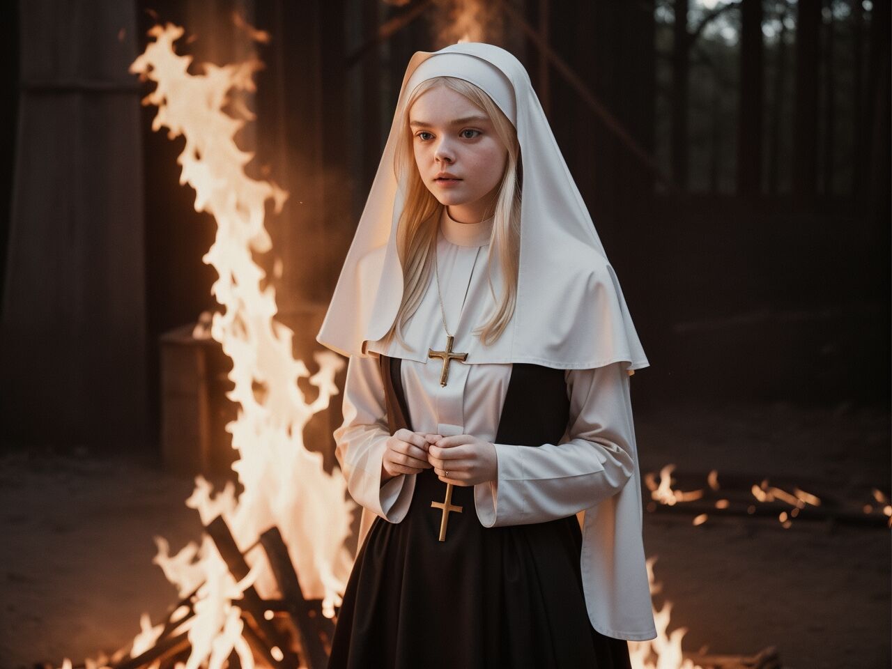 Blondie Satanic Nun [AI Generated]-第1章-图片12
