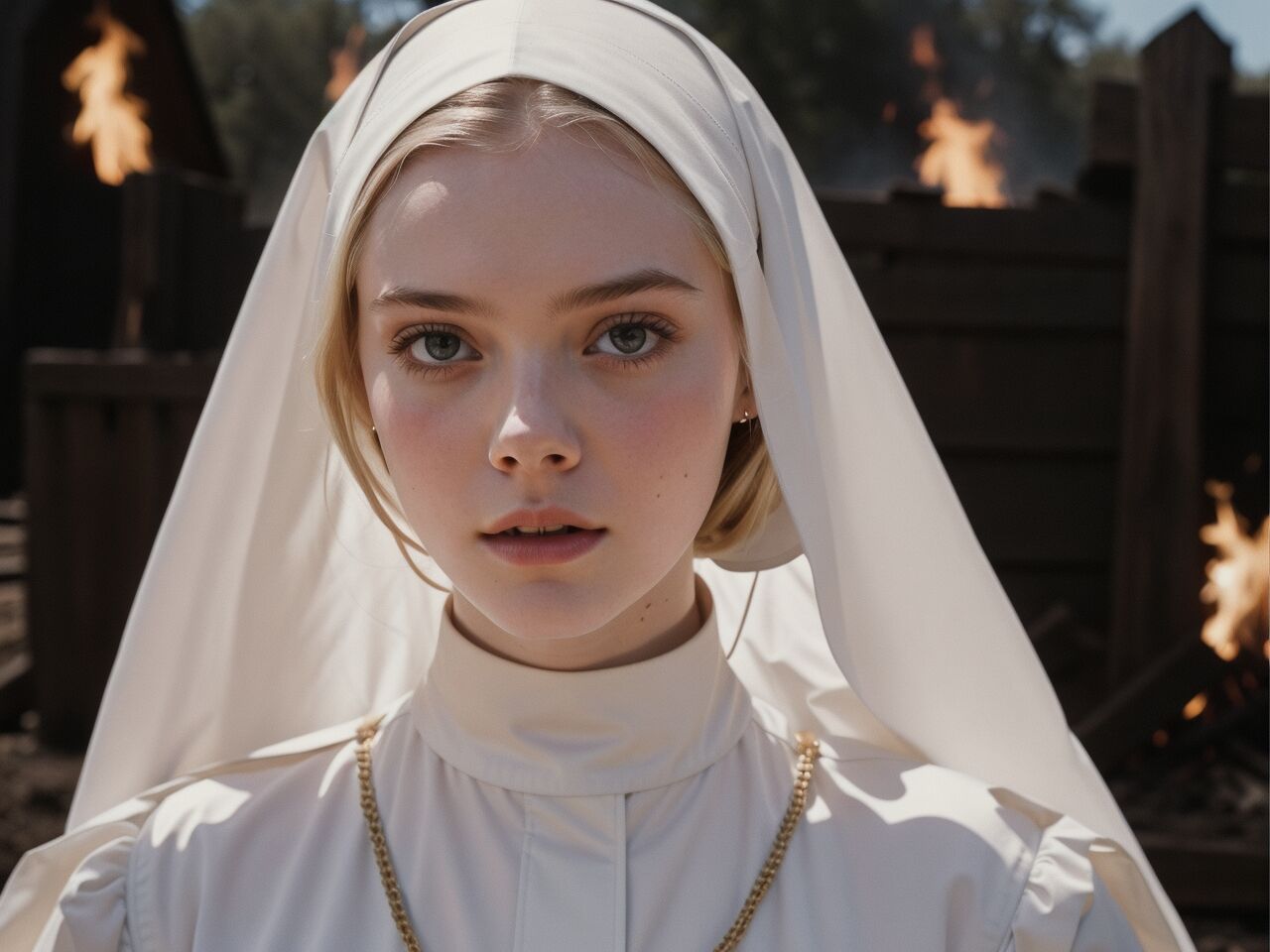 Blondie Satanic Nun [AI Generated]-第1章-图片11