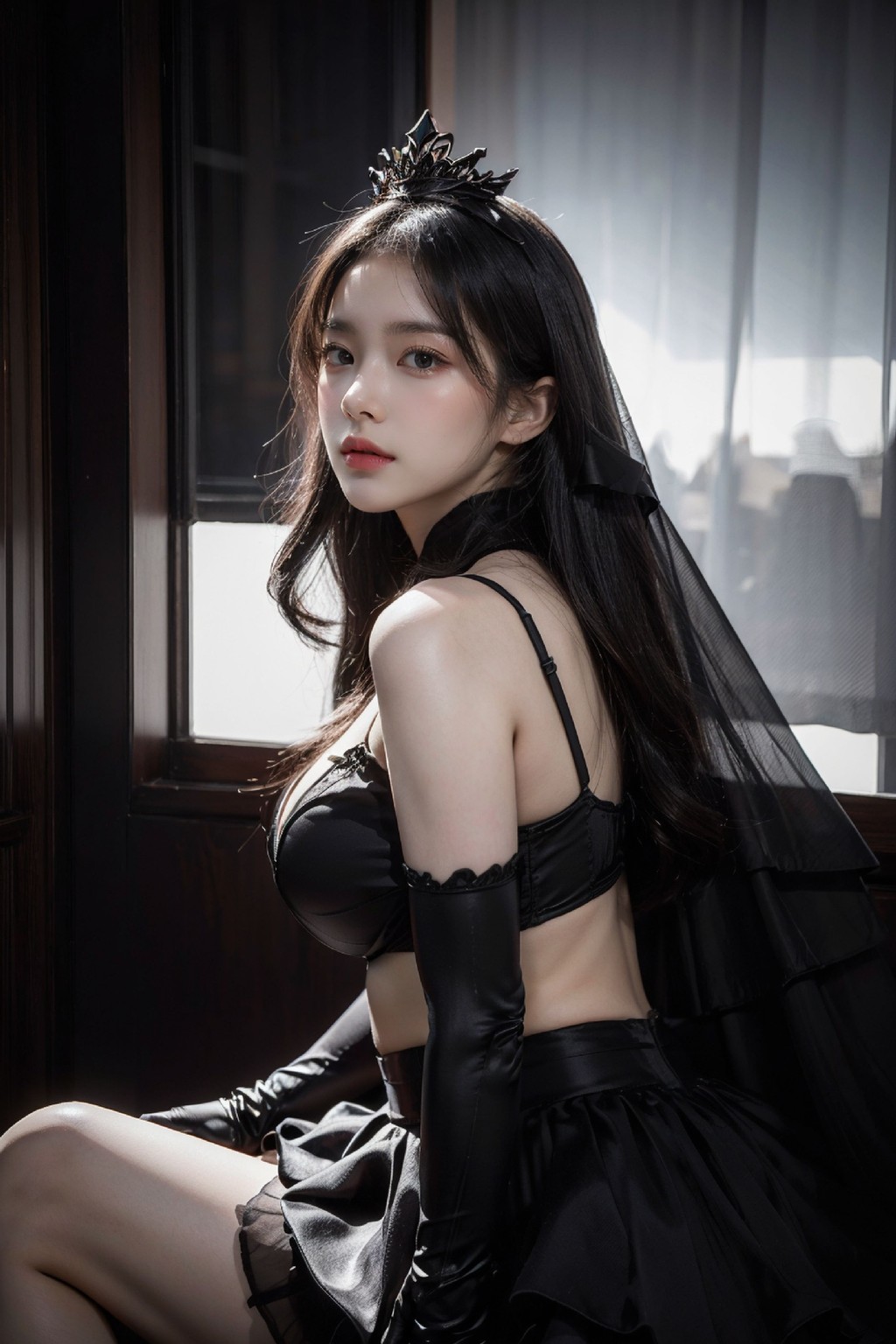 No342 Black Bridal