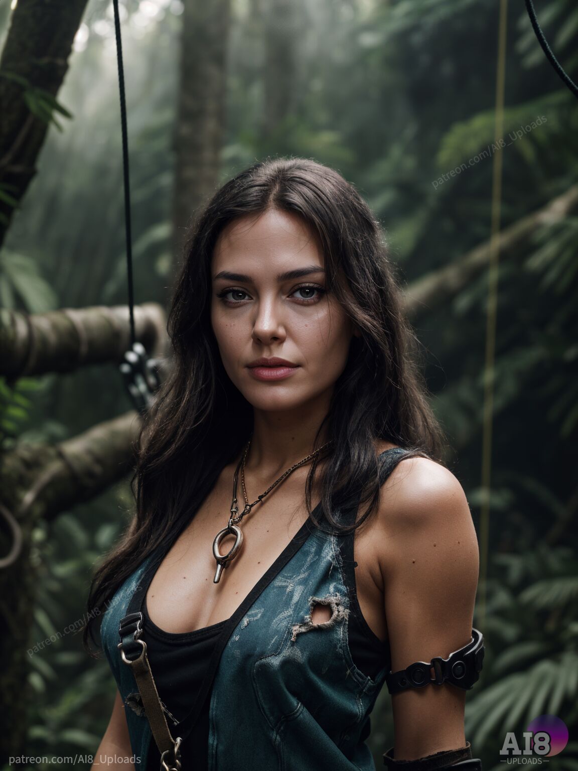 AI Angelina Jolie #Modern Lara Croft adventures [AI Generated]-第1章-图片1