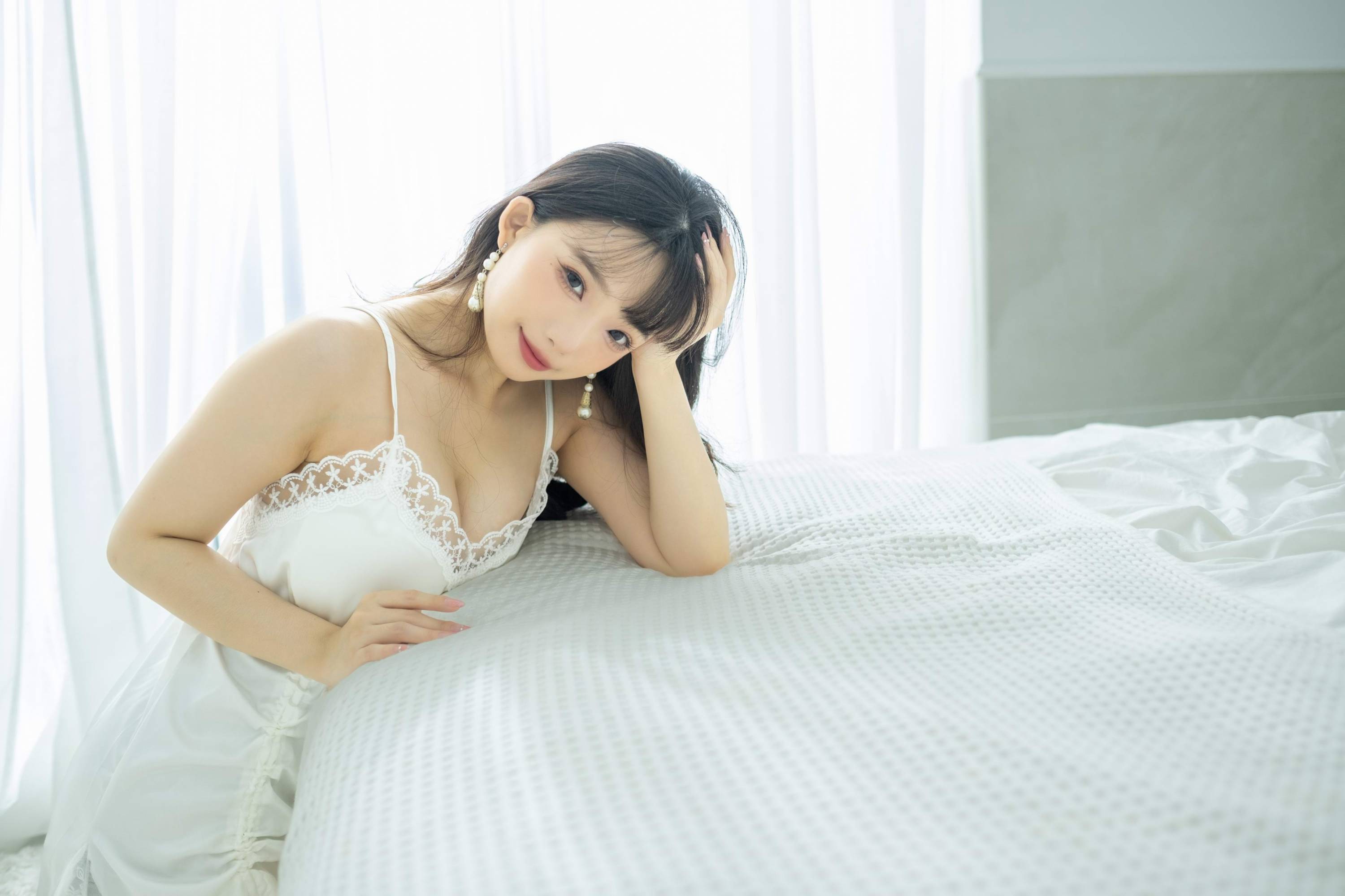【美腿番外篇系列】長腿美模 佞佞 白色睡衣 高跟美腿【107P】-第1章-图片45