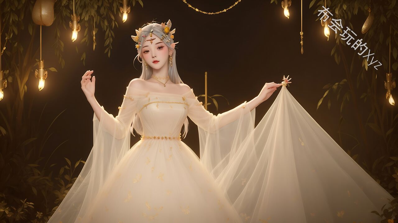 王者 貂蟬 花開婚紗s1 素菜 [AI Generated]-第1章-图片2