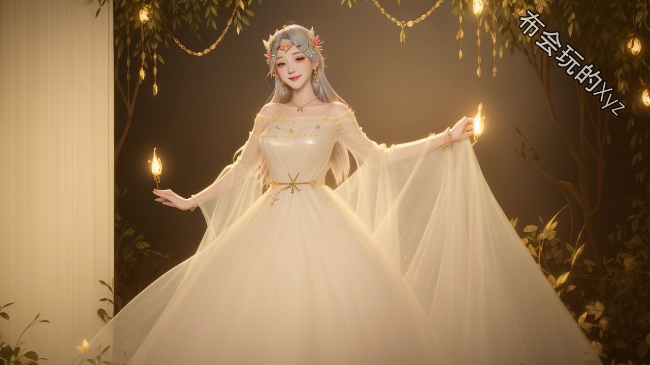 王者 貂蟬 花開婚紗s1 素菜 [AI Generated]-第1章-图片4